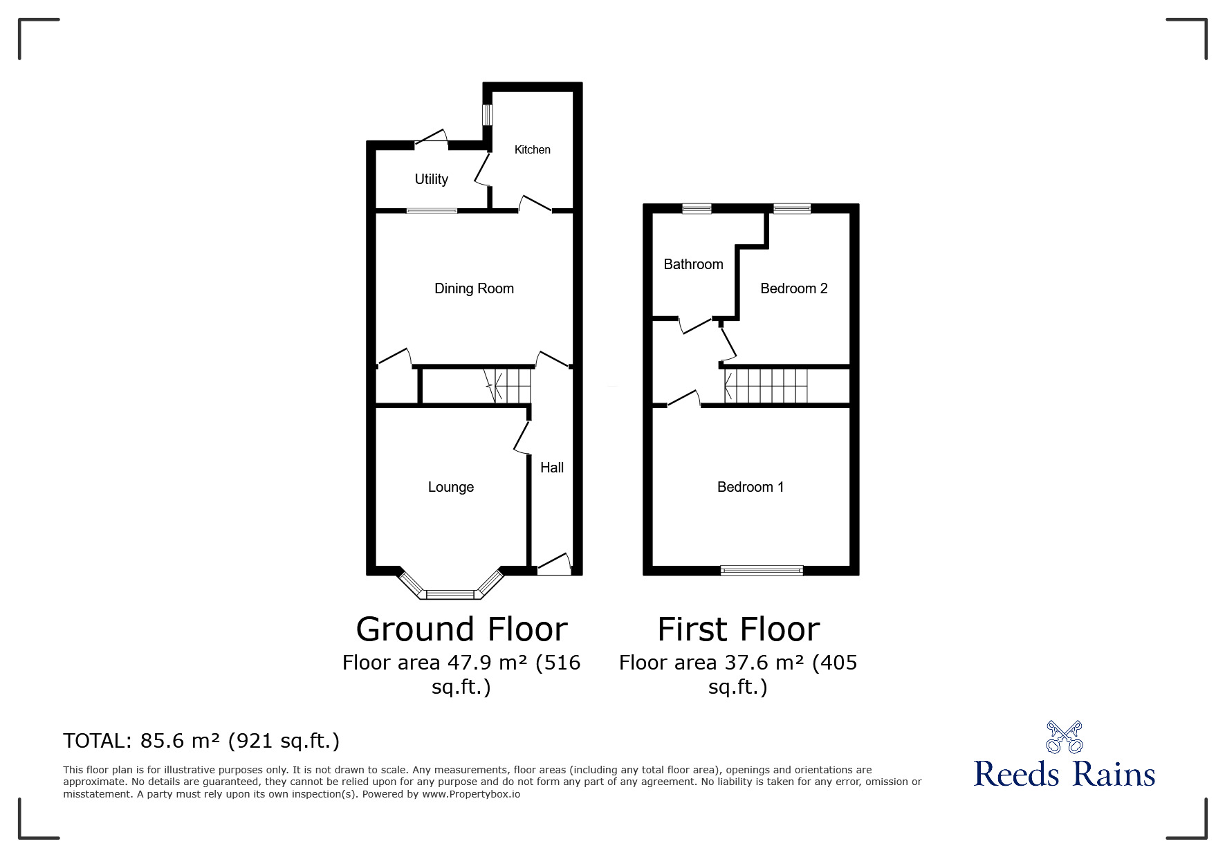 Floorplan of 2 bedroom Mid Terrace House for sale, Welford Street, Salford, Greater Manchester, M6