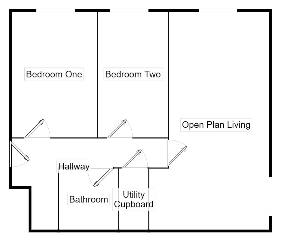 Floorplan of 2 bedroom  Flat to rent, Highclere Avenue, Salford, Greater Manchester, M7