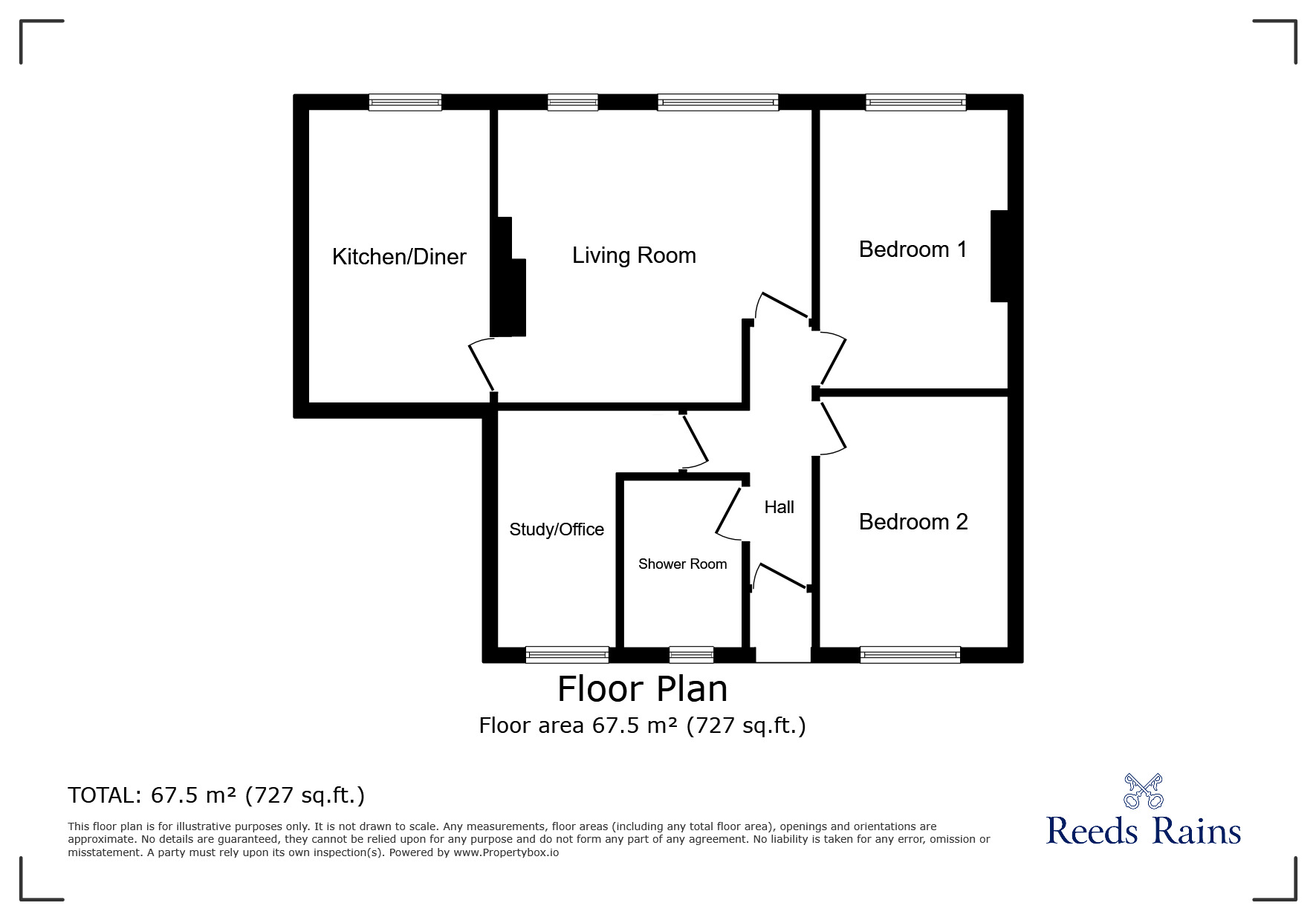 Floorplan of 2 bedroom  Flat for sale, Eccles New Road, Salford, Greater Manchester, M5