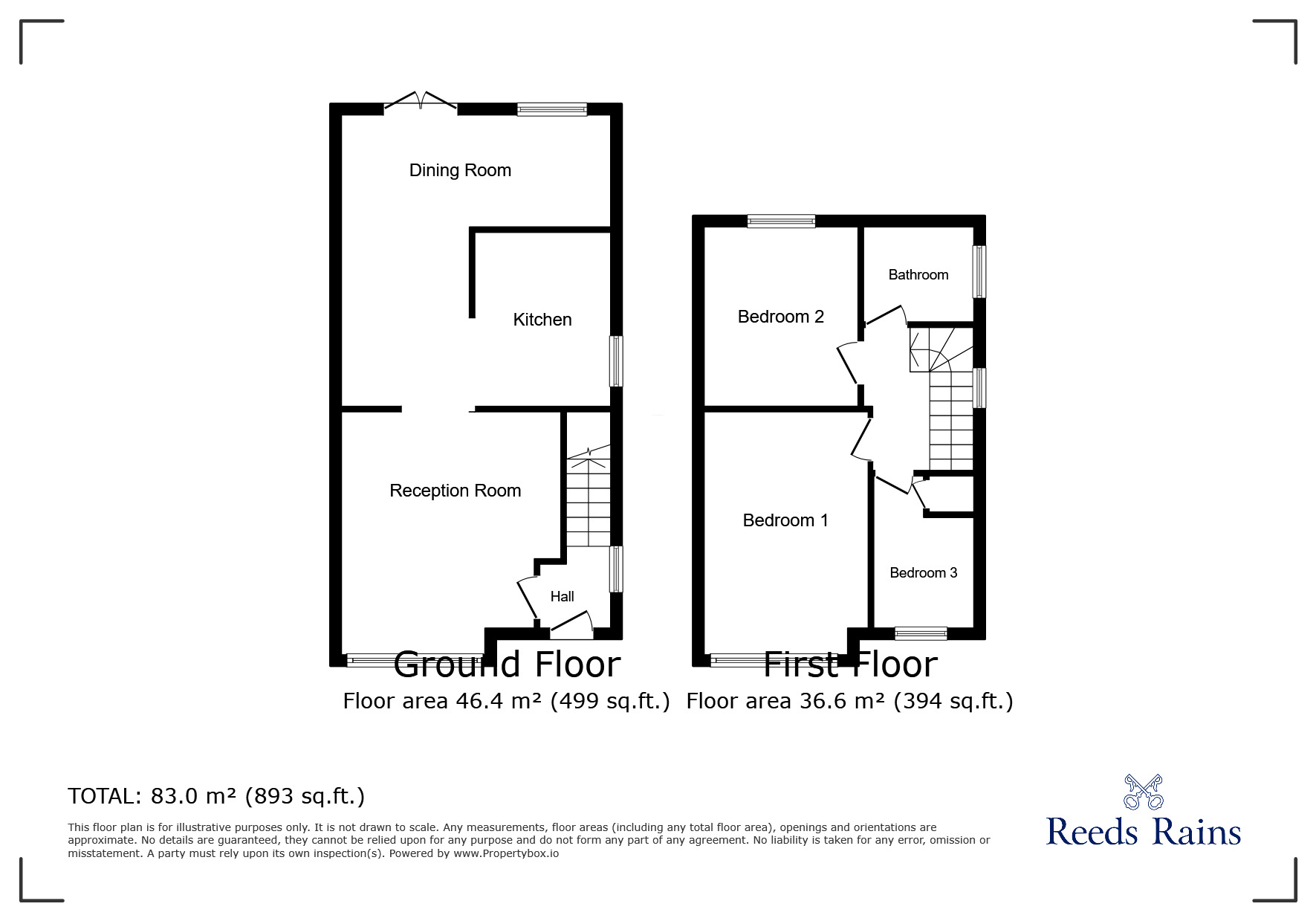 Floorplan of 3 bedroom Semi Detached House for sale, Tellson Crescent, Salford, Greater Manchester, M6