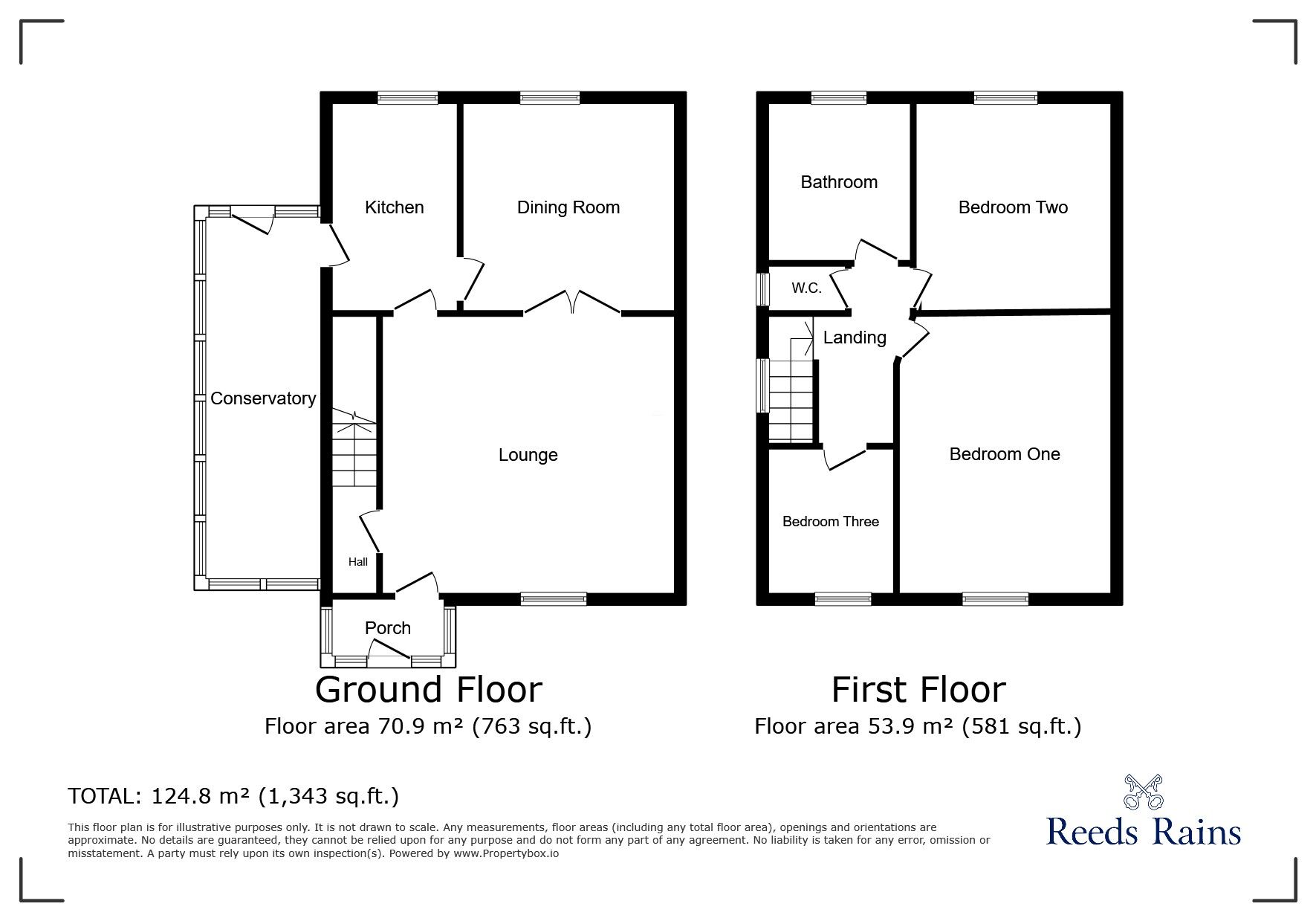 Floorplan of 3 bedroom Semi Detached House for sale, Churchfield Road, Salford, Greater Manchester, M6