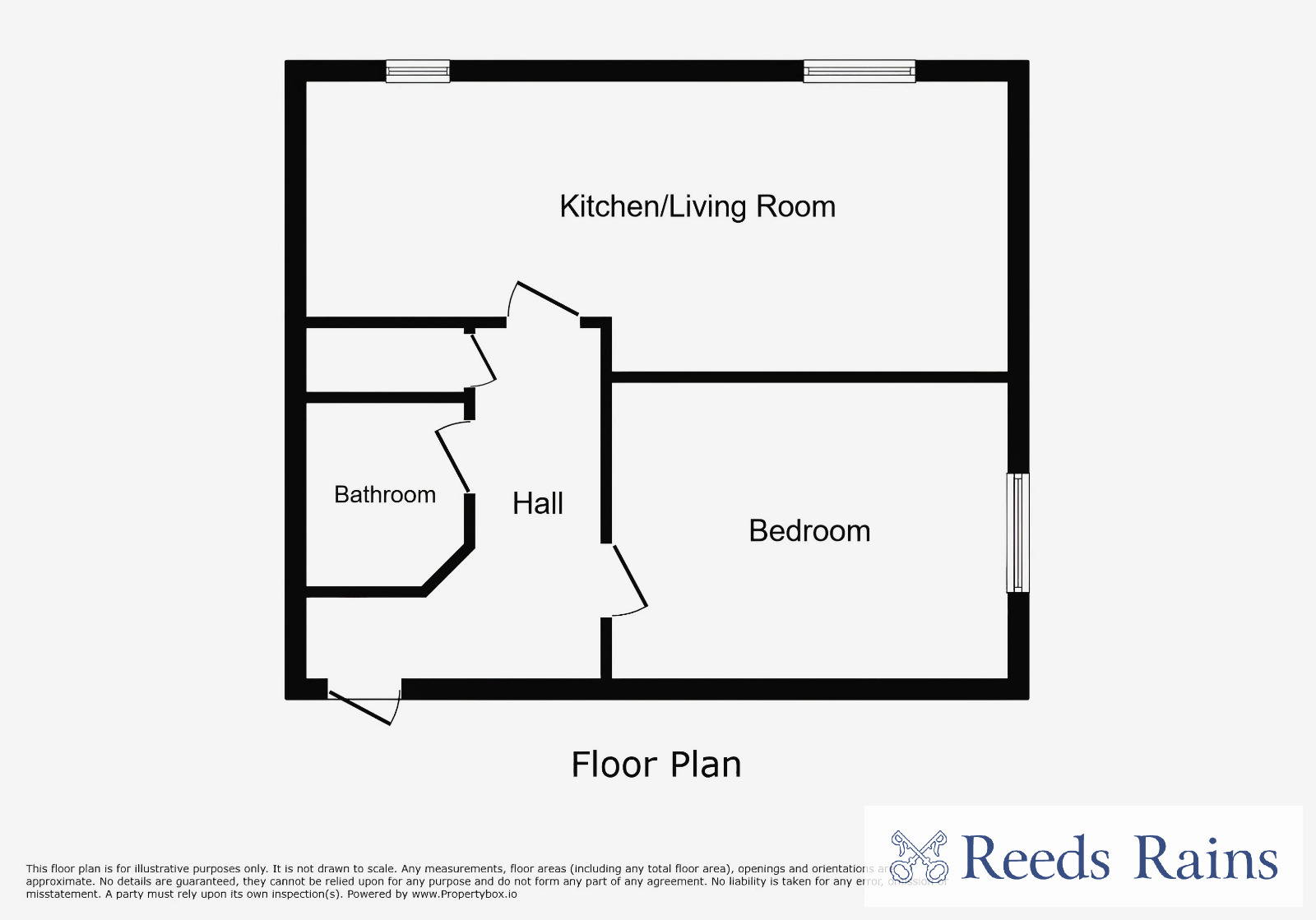 Floorplan of 1 bedroom  Flat to rent, Highclere Avenue, Salford, Greater Manchester, M7