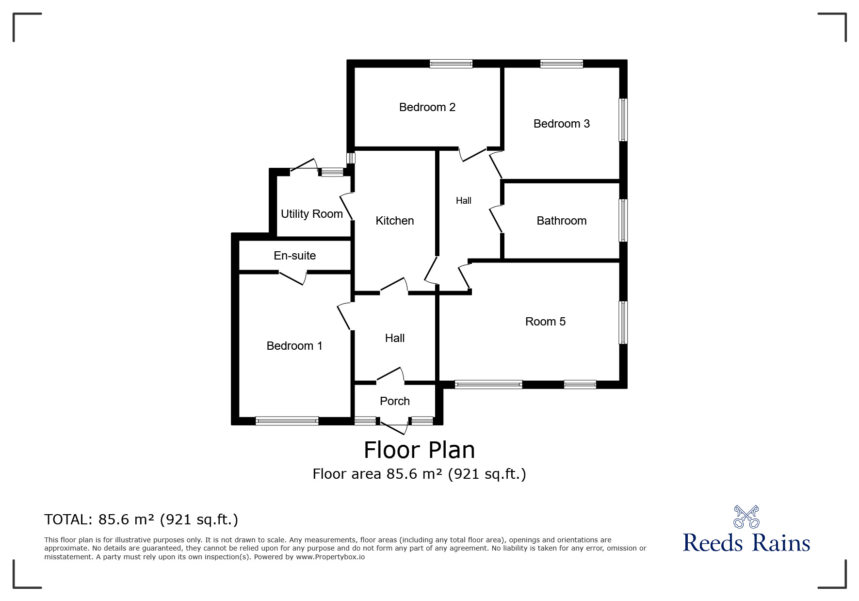 Floorplan of 3 bedroom Detached Bungalow to rent, Washway Road, Sale, Greater Manchester, M33