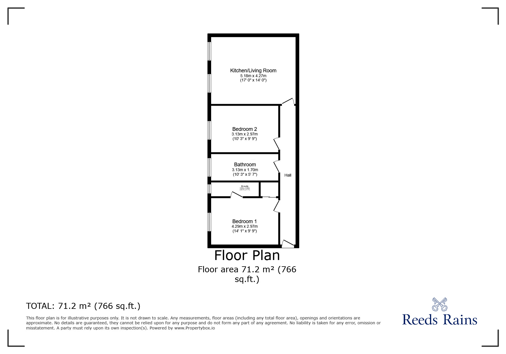 Floorplan of 2 bedroom  Flat to rent, Ashton Lane, Sale, Greater Manchester, M33