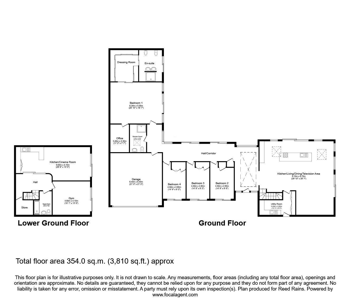 Floorplan of 5 bedroom Detached House for sale, Elm Drive, Stretford, Greater Manchester, M32