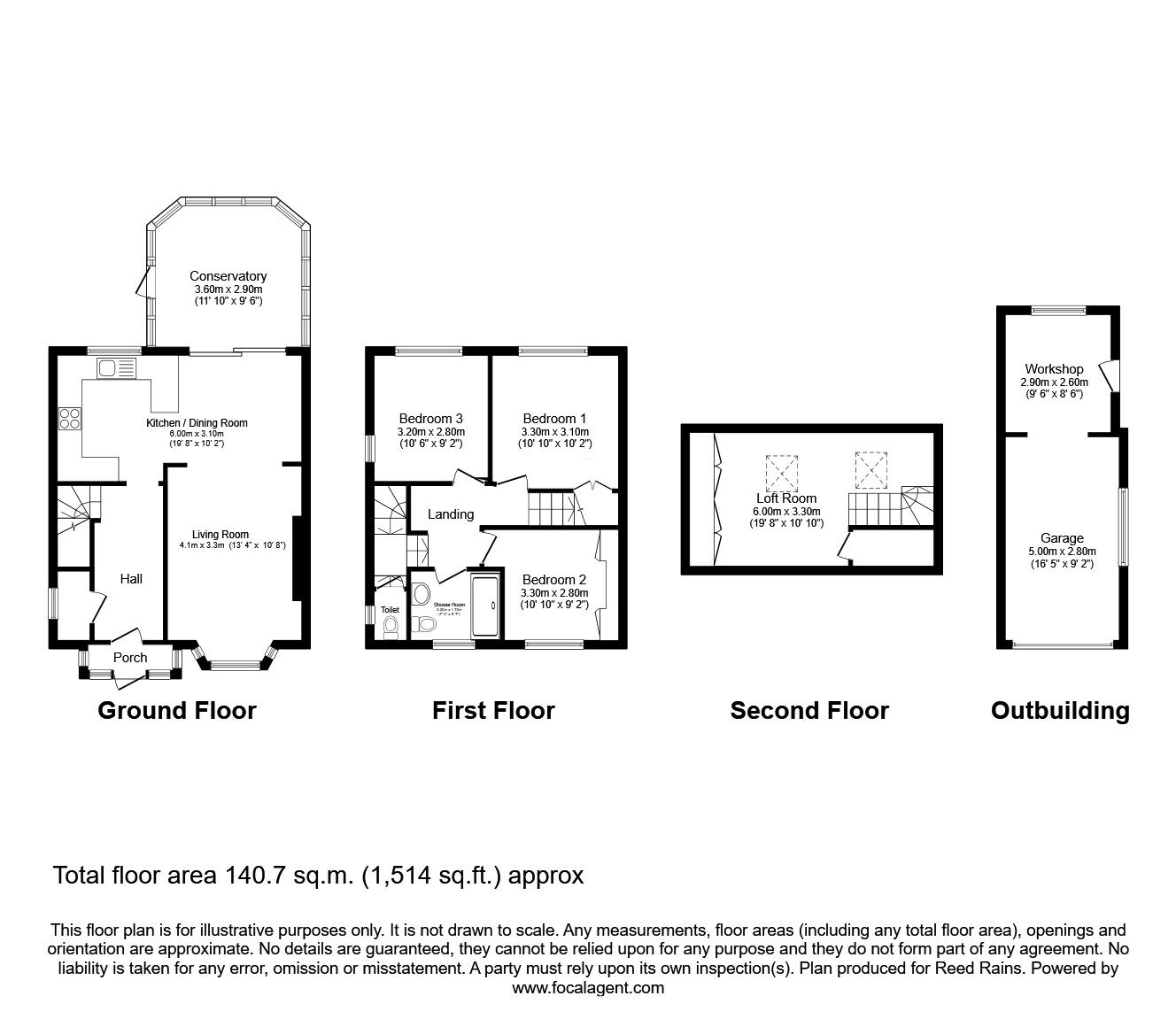 Floorplan of 3 bedroom Semi Detached House for sale, Redburn Road, Manchester, Greater Manchester, M23