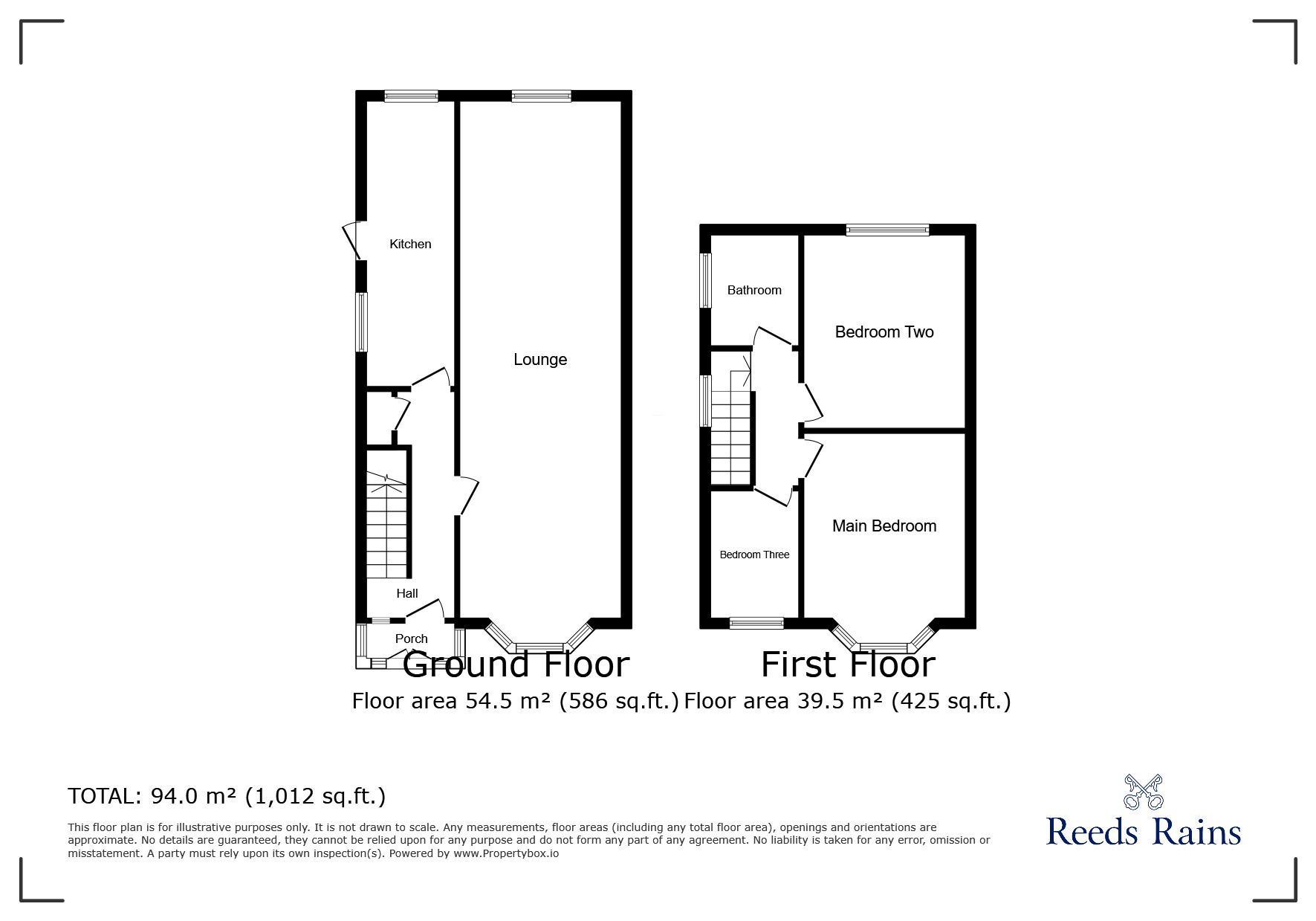 Floorplan of 3 bedroom Semi Detached House to rent, Rydal Avenue, Sale, Greater Manchester, M33