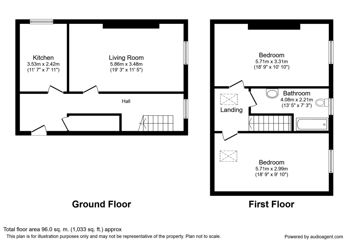 Floorplan of 2 bedroom  Flat for sale, Upgang Lane, Whitby, North Yorkshire, YO21