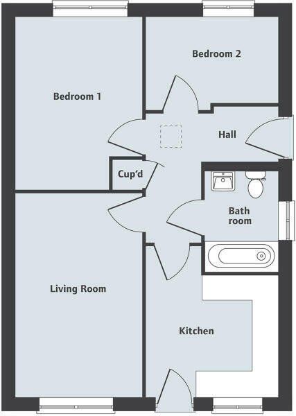 Floorplan of 2 bedroom Detached Bungalow for sale, Fenton Drive, West Ayton, Scarborough, YO13