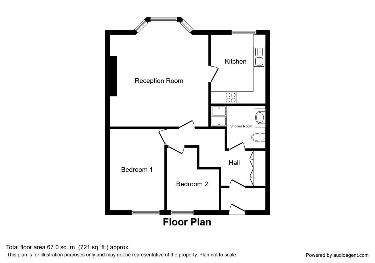 Floorplan of 2 bedroom  Flat for sale, St. Martins Avenue, Scarborough, North Yorkshire, YO11