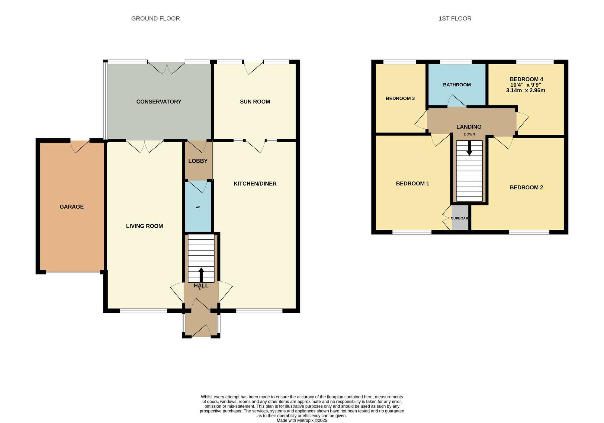 Floorplan of 4 bedroom Detached House for sale, Lightfoots Avenue, Scarborough, North Yorkshire, YO12