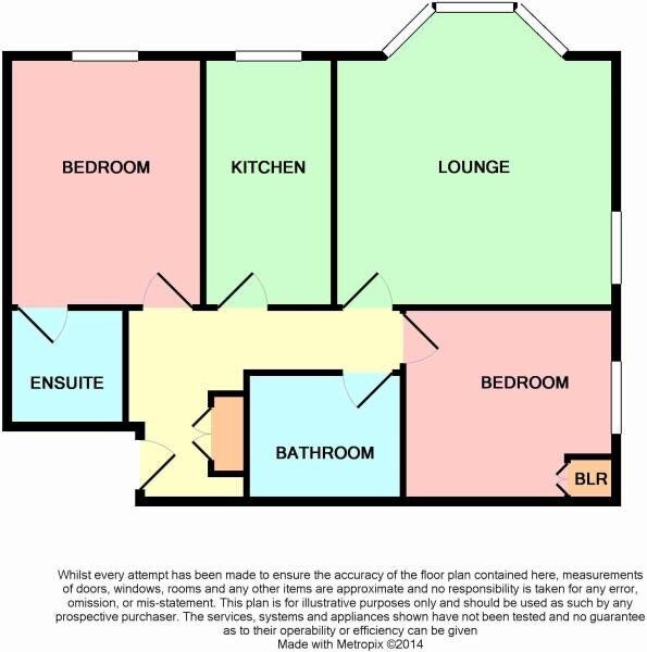 Floorplan of 2 bedroom  Flat to rent, Westbourne Grove, Scarborough, North Yorkshire, YO11