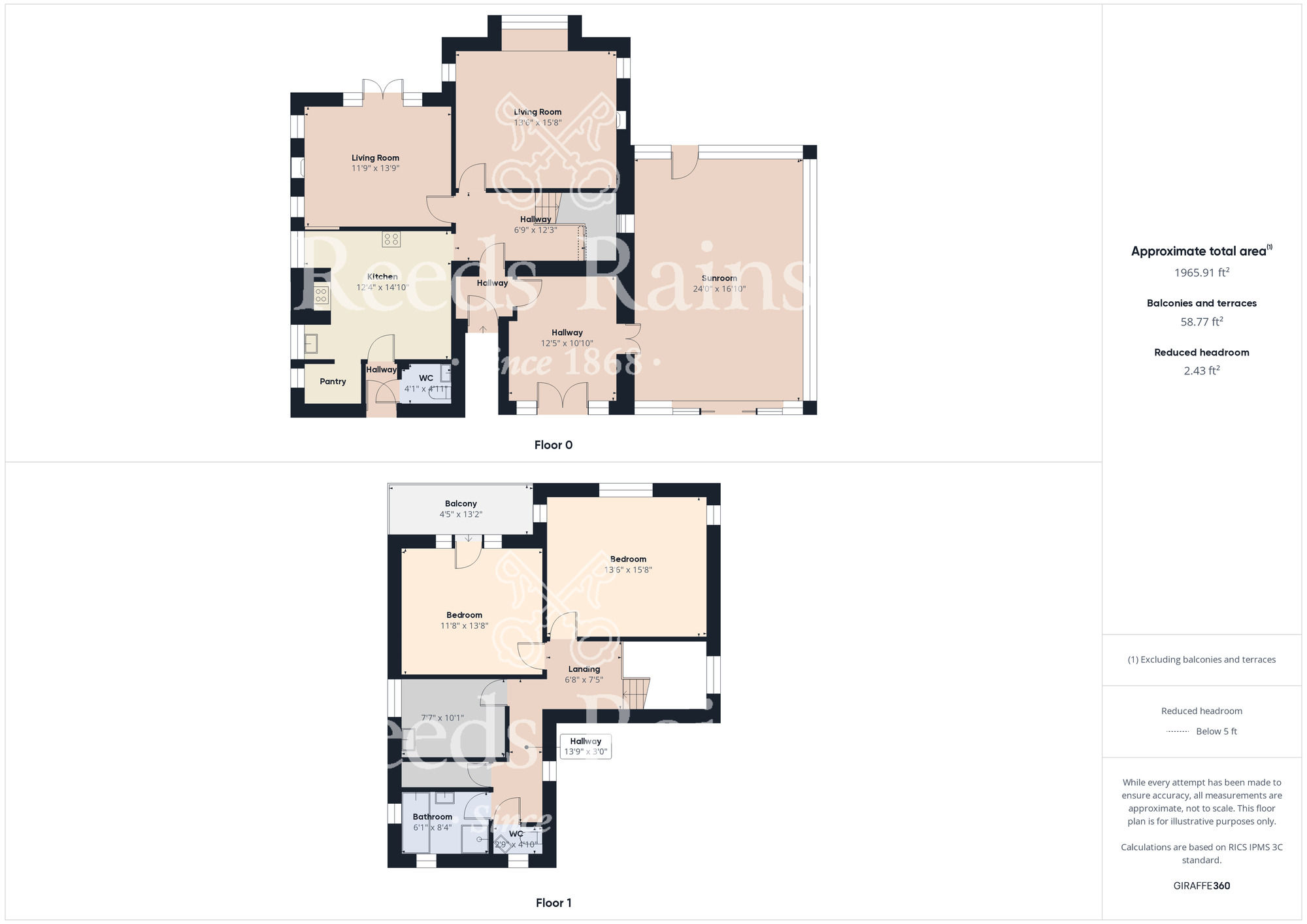 Floorplan of 3 bedroom Detached House for sale, Main Street, Hutton Buscel, North Yorkshire, YO13