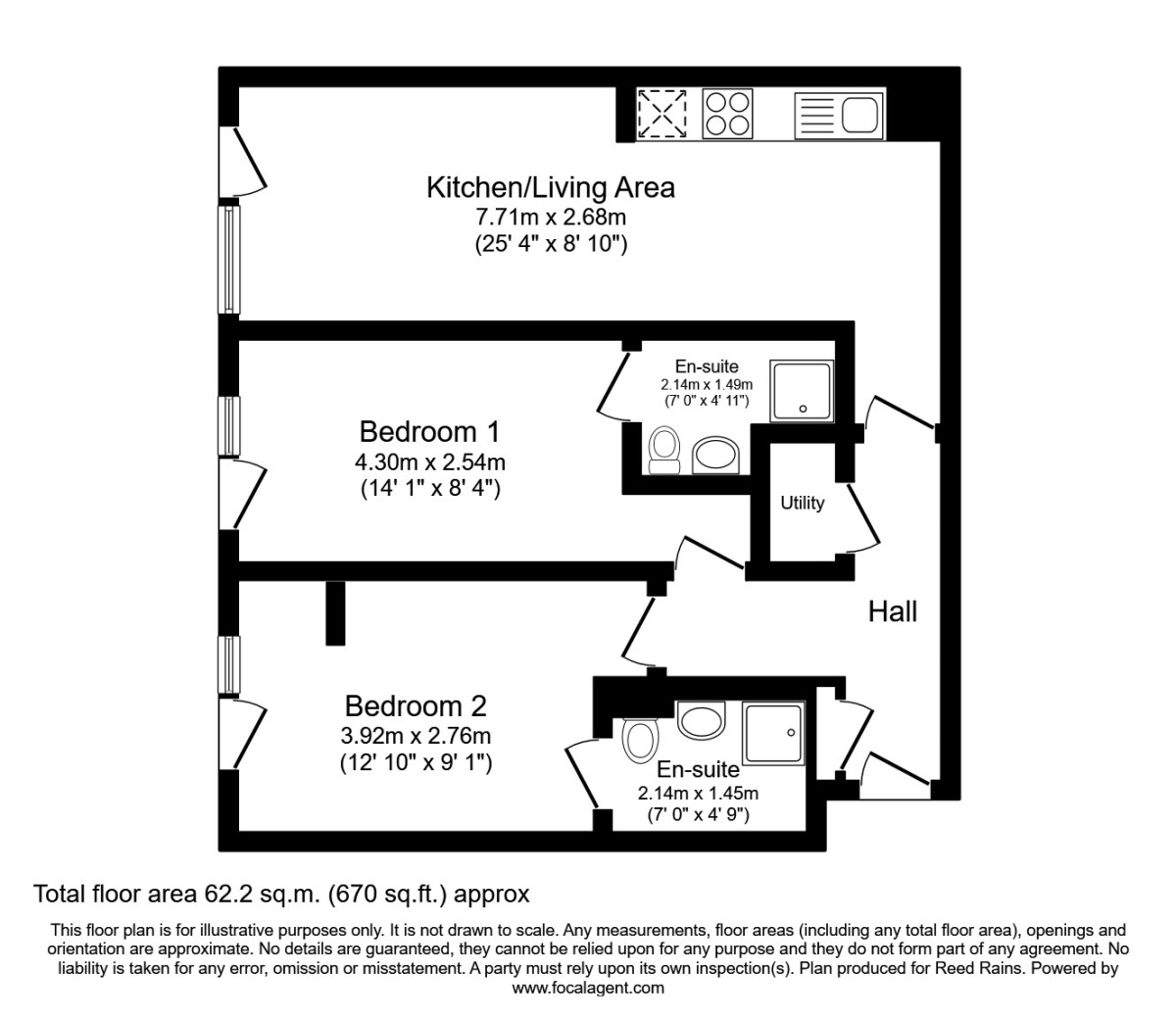 Floorplan of 2 bedroom  Flat for sale, Solly Street, Sheffield, S1