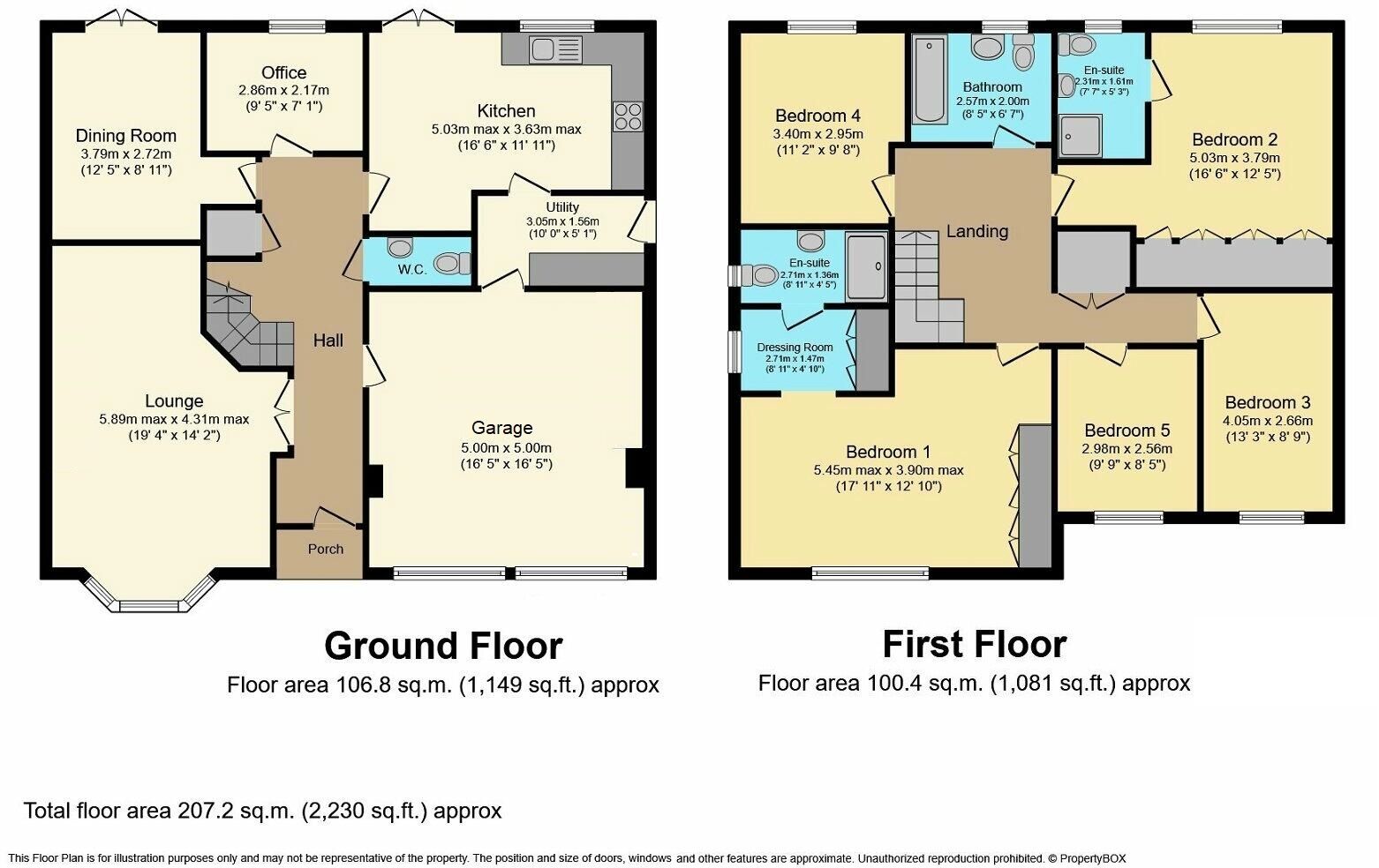 Floorplan of 5 bedroom Detached House for sale, Laburnum Court, Barlow, Selby, YO8