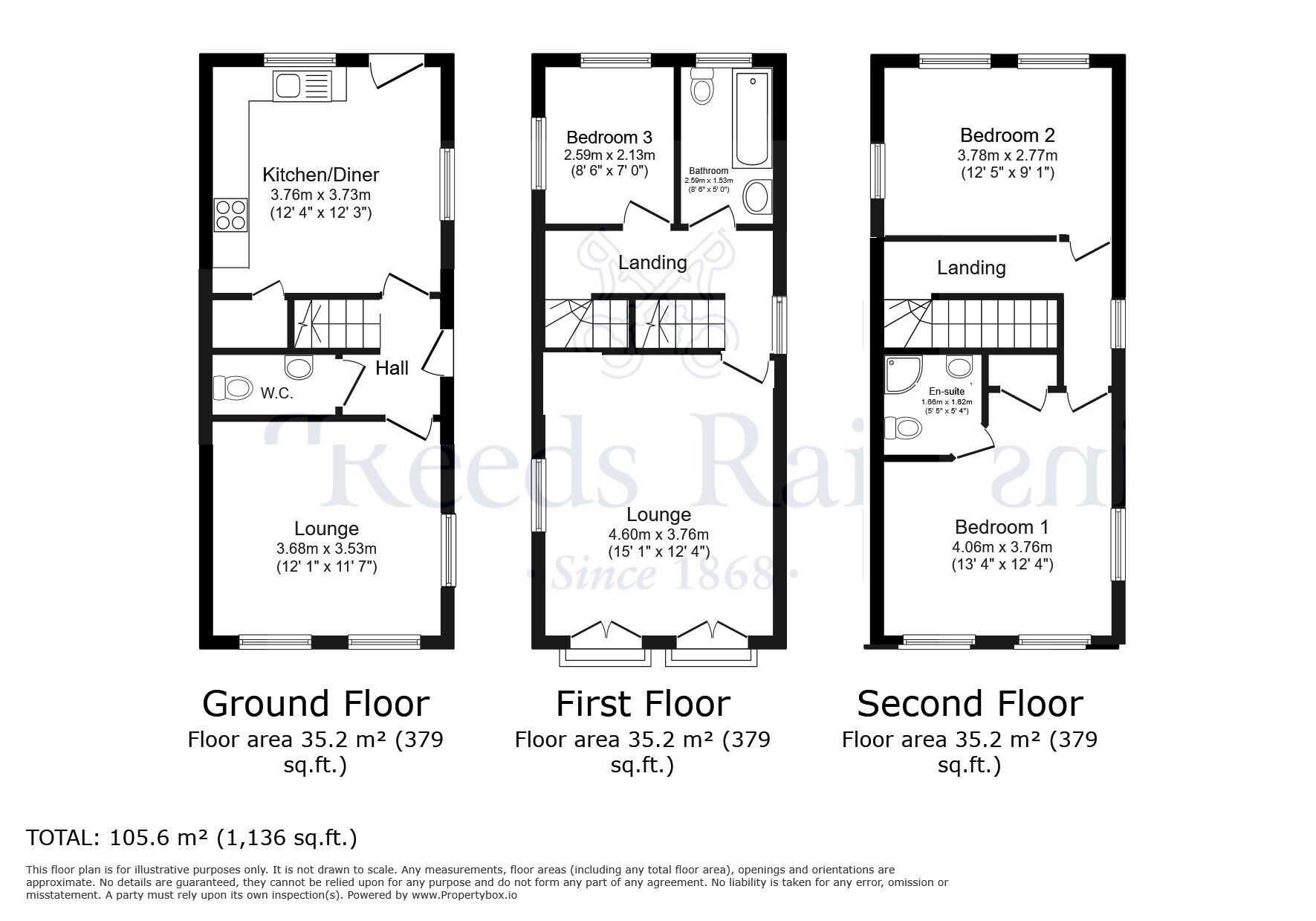 Floorplan of 3 bedroom Semi Detached House for sale, Holme View, Selby, North Yorkshire, YO8