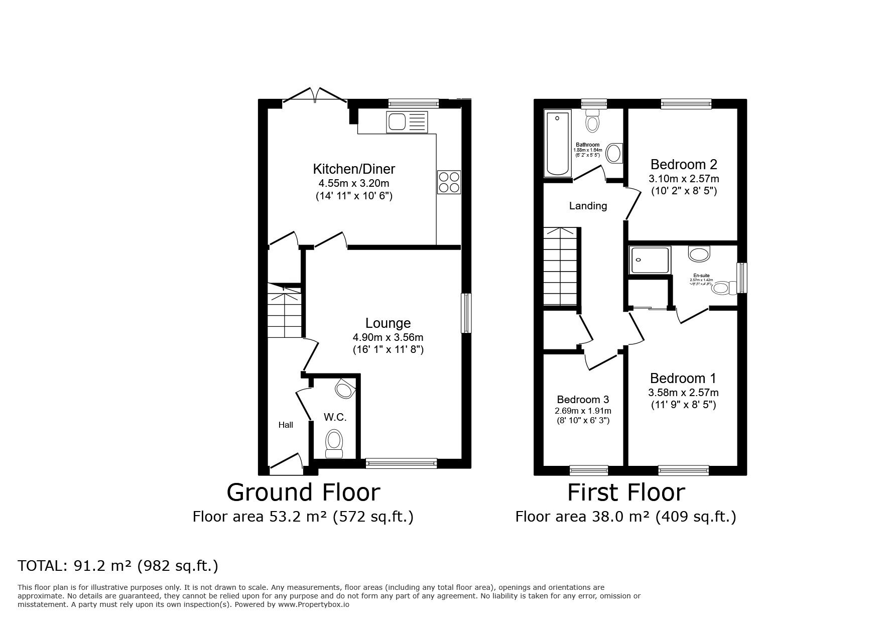 Floorplan of 3 bedroom Semi Detached House for sale, Holt Drive, Barlby, North Yorkshire, YO8