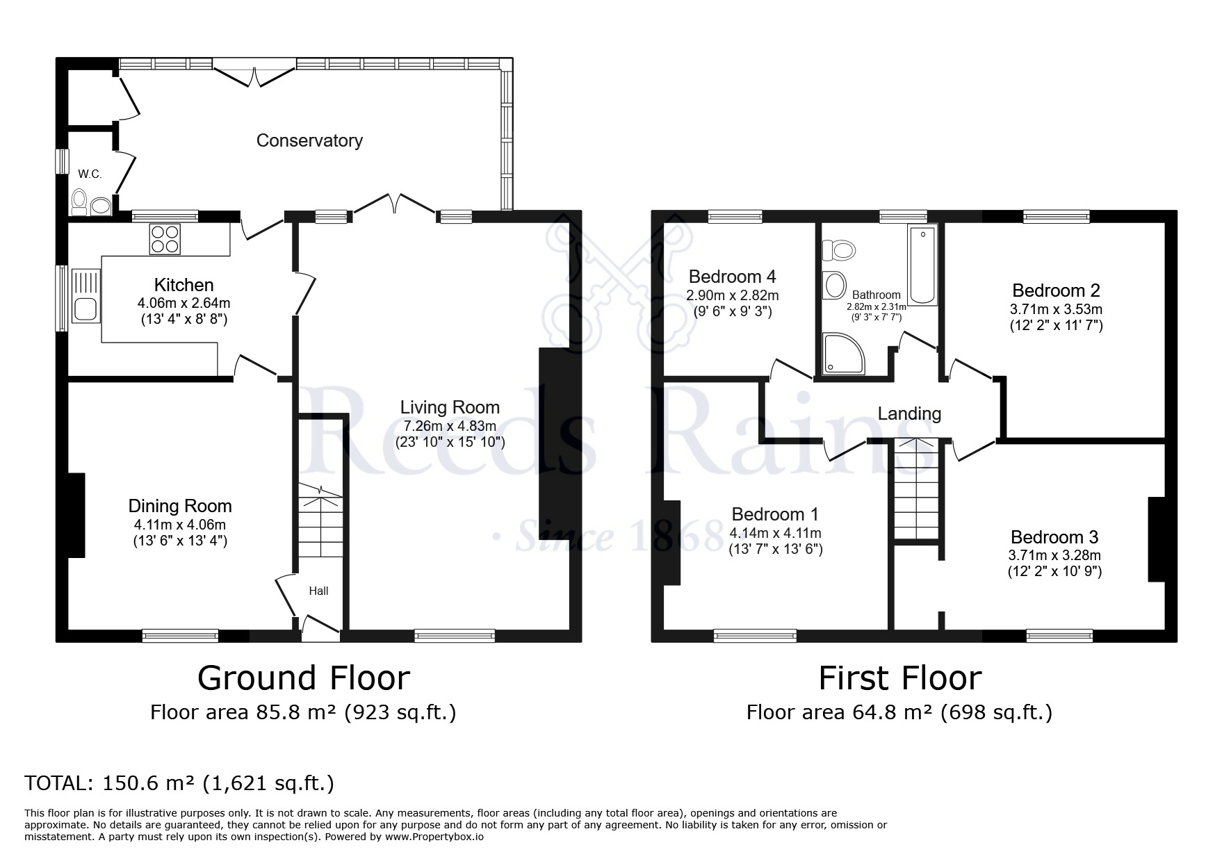 Floorplan of 4 bedroom Detached House for sale, Main Street, Hensall, North Yorkshire, DN14