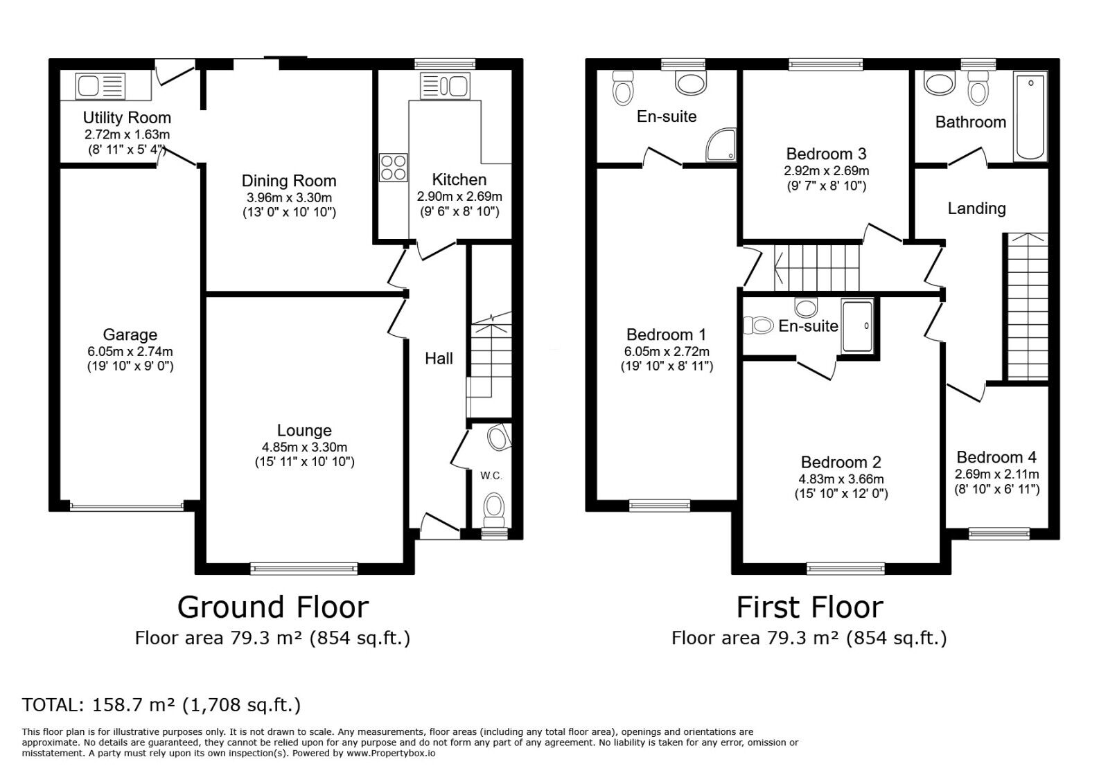 Floorplan of 4 bedroom Semi Detached House for sale, Station Road, Hensall, North Yorkshire, DN14