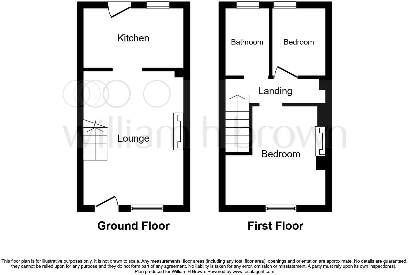 Floorplan of 2 bedroom Mid Terrace House for sale, Main Street, Bubwith, East Riding of Yorkshi, YO8