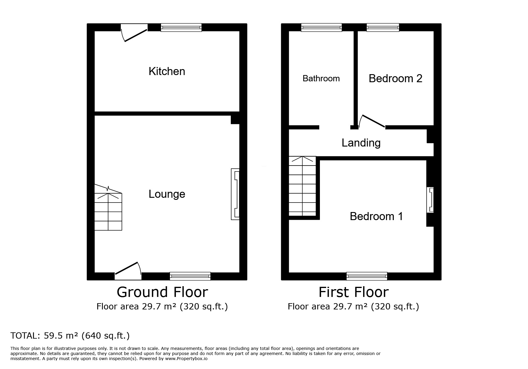 Floorplan of 2 bedroom Mid Terrace House for sale, Main Street, Bubwith, East Riding of Yorkshi, YO8