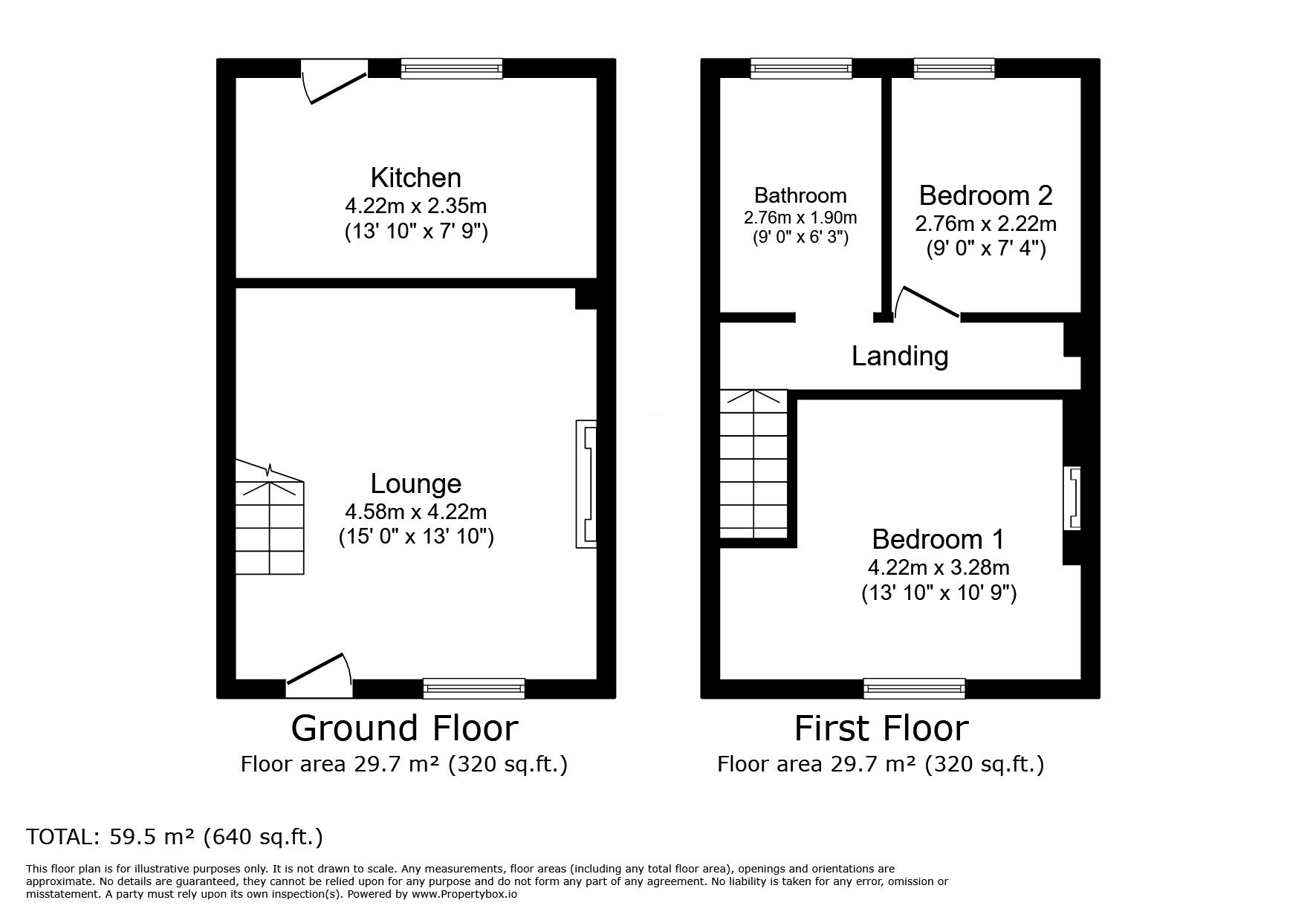 Floorplan of 2 bedroom Mid Terrace House for sale, Main Street, Bubwith, East Riding of Yorkshi, YO8