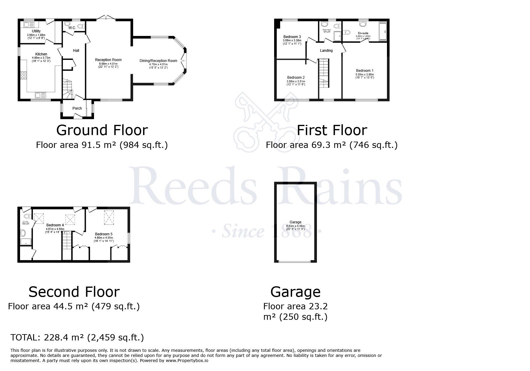 Floorplan of 5 bedroom Detached House for sale, Main Street, West Haddlesey, North Yorkshire, YO8