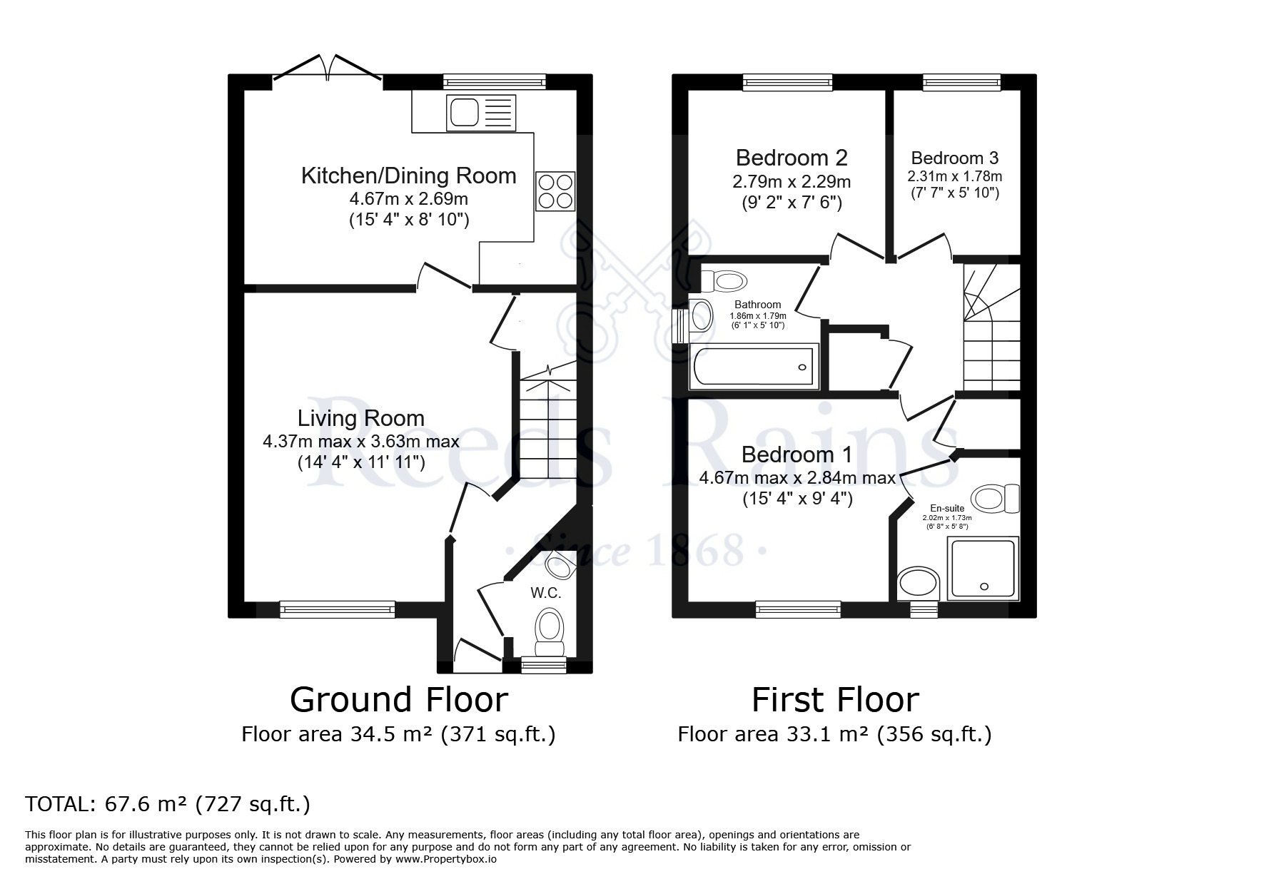 Floorplan of 3 bedroom Semi Detached House for sale, Woodland Glade, Selby, North Yorkshire, YO8