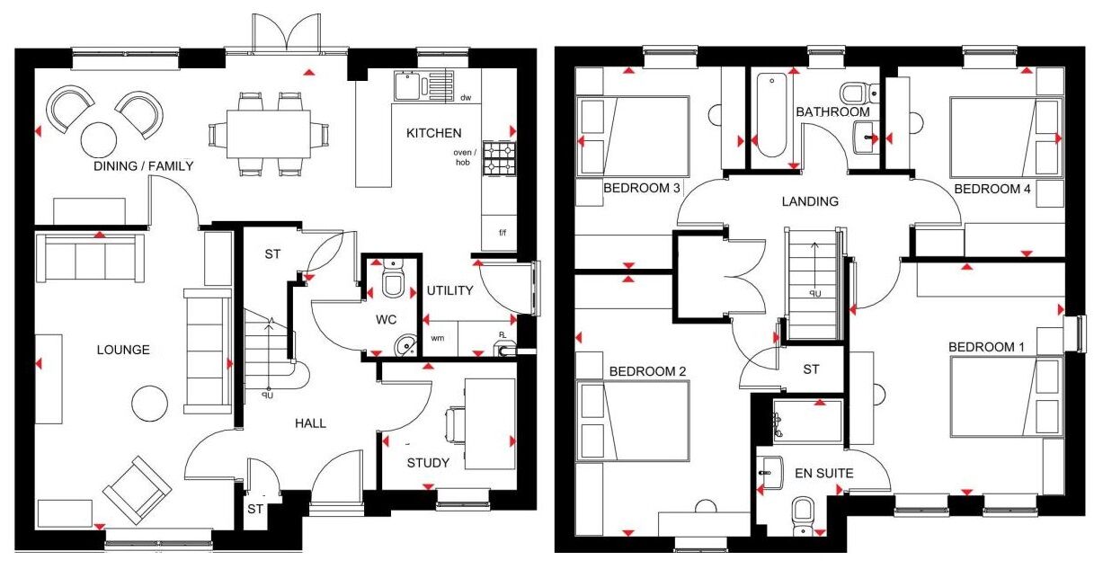 Floorplan of 4 bedroom Detached House for sale, Holt Drive, Barlby, North Yorkshire, YO8