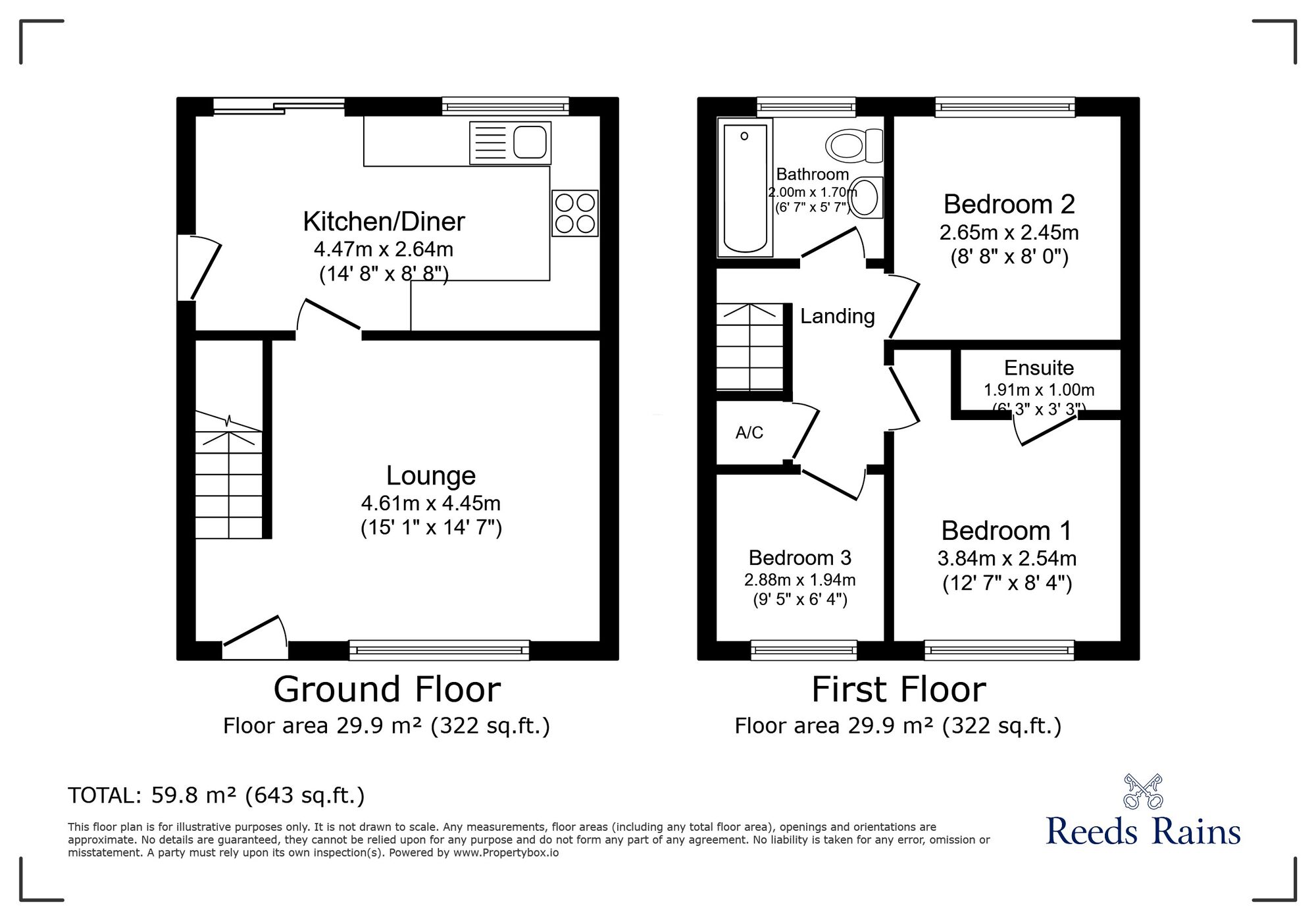 Floorplan of 3 bedroom Semi Detached House to rent, Maple Tree Avenue, Barlby, North Yorkshire, YO8