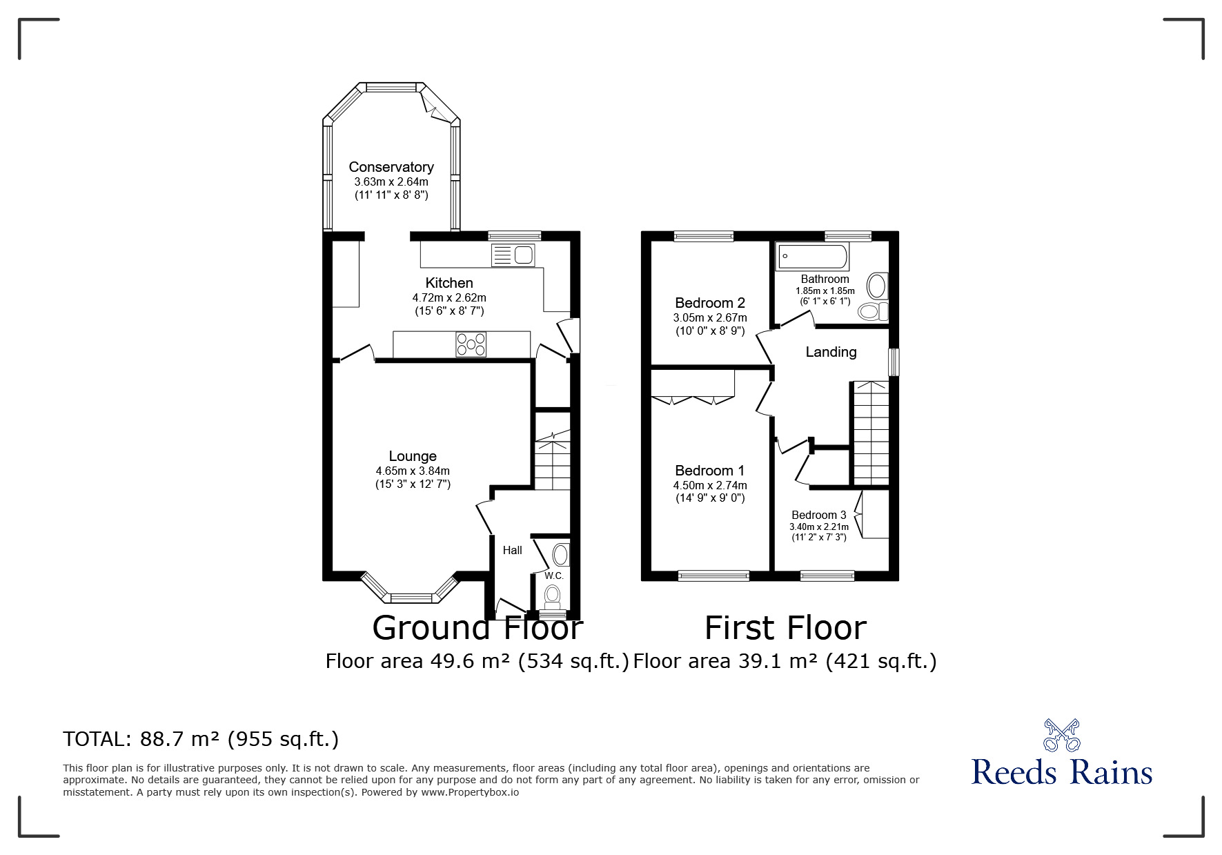 Floorplan of 3 bedroom Detached House for sale, Evergreen Way, Brayton, North Yorkshire, YO8