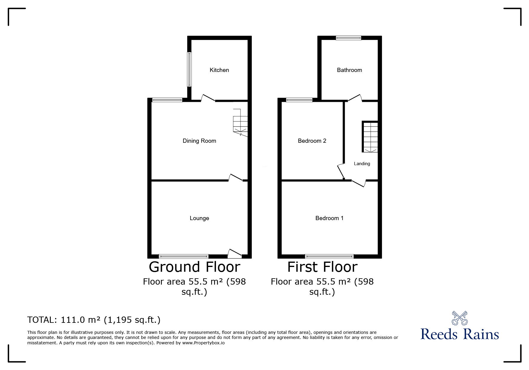 Floorplan of 3 bedroom Mid Terrace House to rent, Kitchener Street, St. Helens, Merseyside, WA10