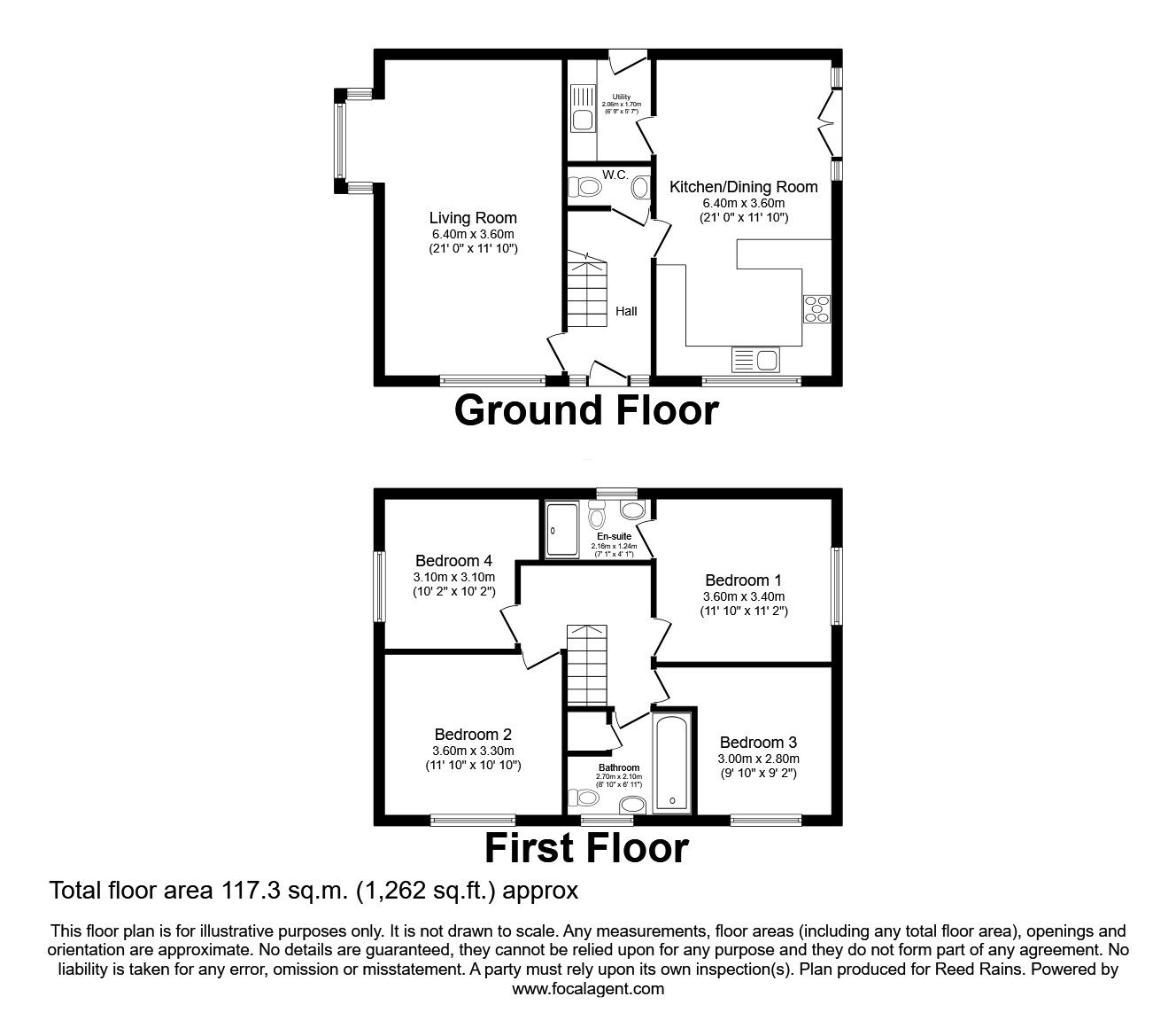 Floorplan of 4 bedroom Detached House for sale, Collins Green Drive, St. Helens, Merseyside, WA9