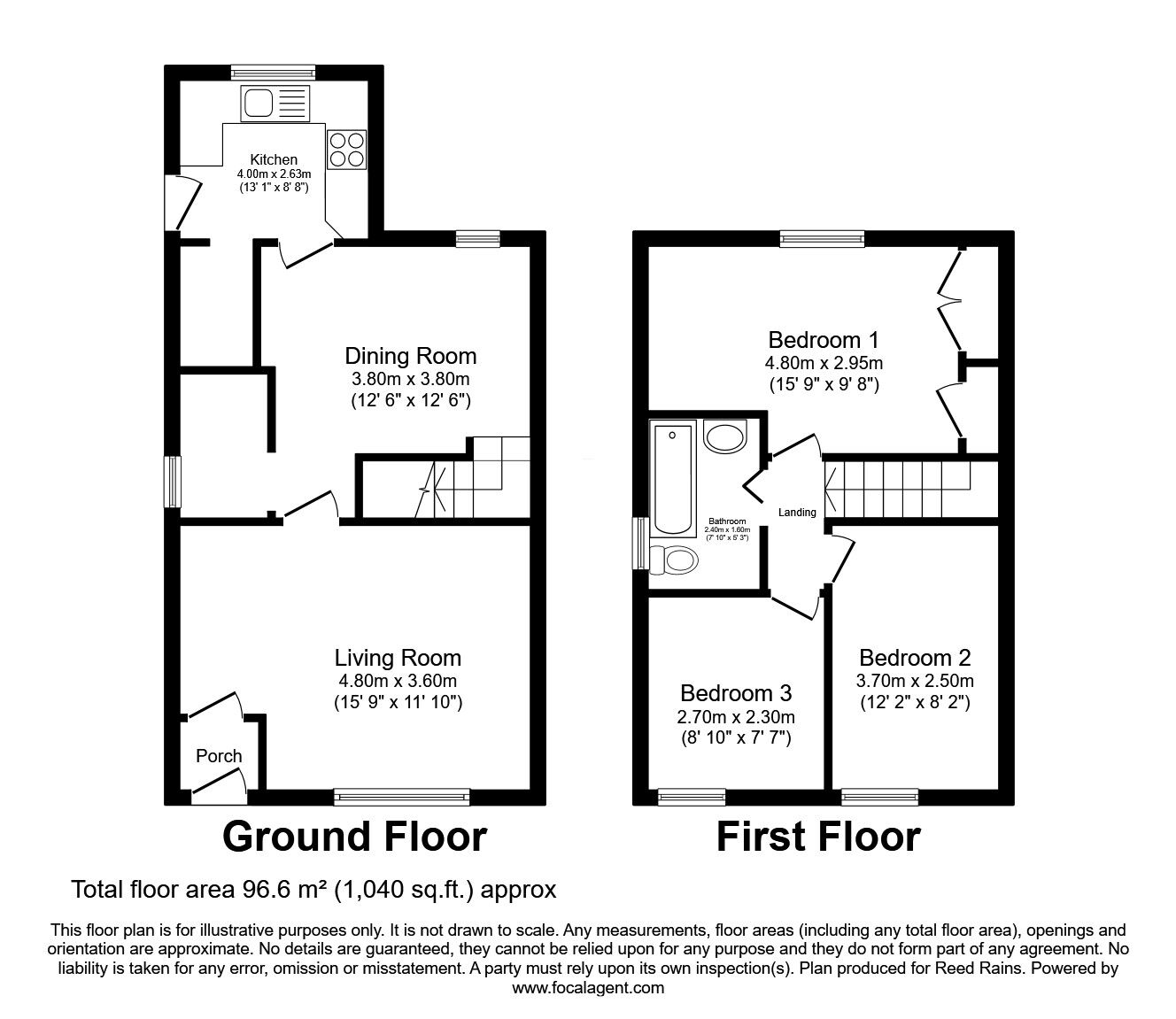 Floorplan of 3 bedroom Semi Detached House for sale, Doulton Street, St. Helens, Merseyside, WA10