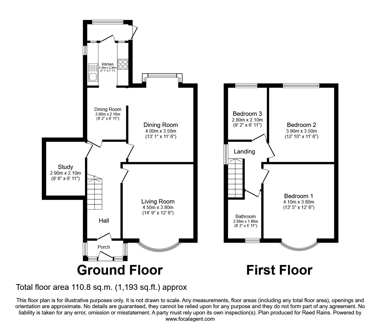 Floorplan of 3 bedroom Semi Detached House for sale, Prescot Road, St. Helens, Merseyside, WA10