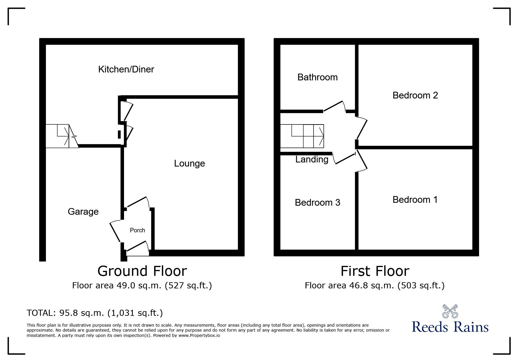 Floorplan of 3 bedroom Semi Detached House to rent, Hinckley Road, St. Helens, Merseyside, WA11