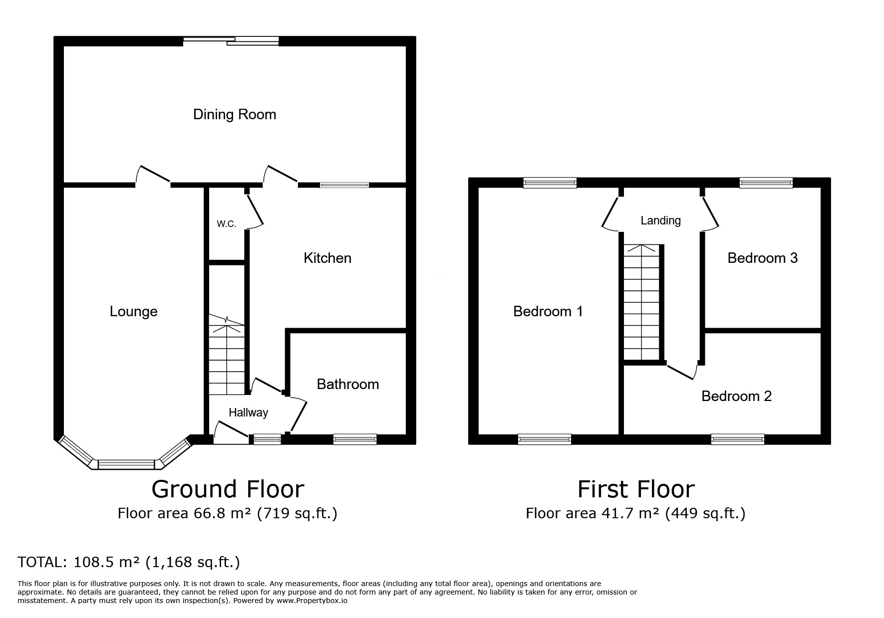 Floorplan of 3 bedroom Mid Terrace House to rent, Regent Avenue, Haydock, Merseyside, WA11