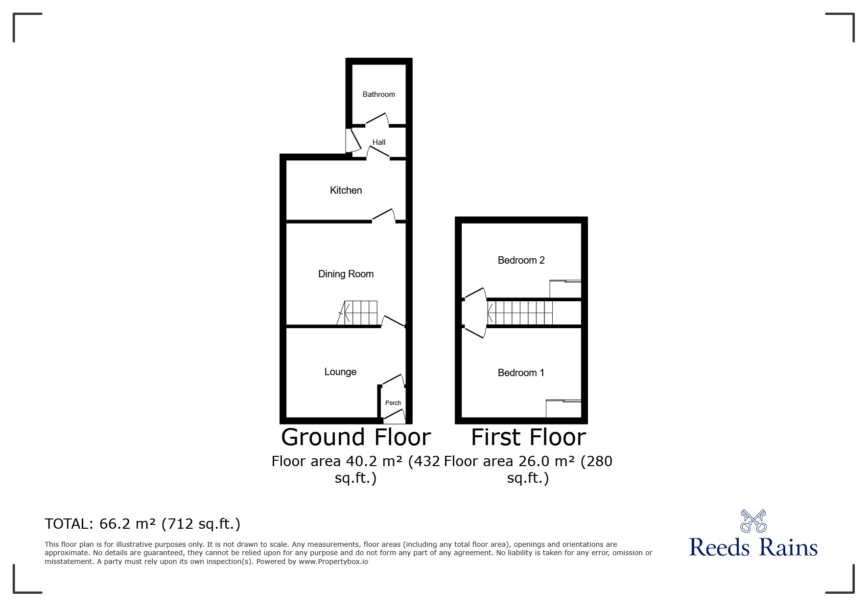 Floorplan of 2 bedroom Mid Terrace House to rent, New Street, St. Helens, Merseyside, WA9