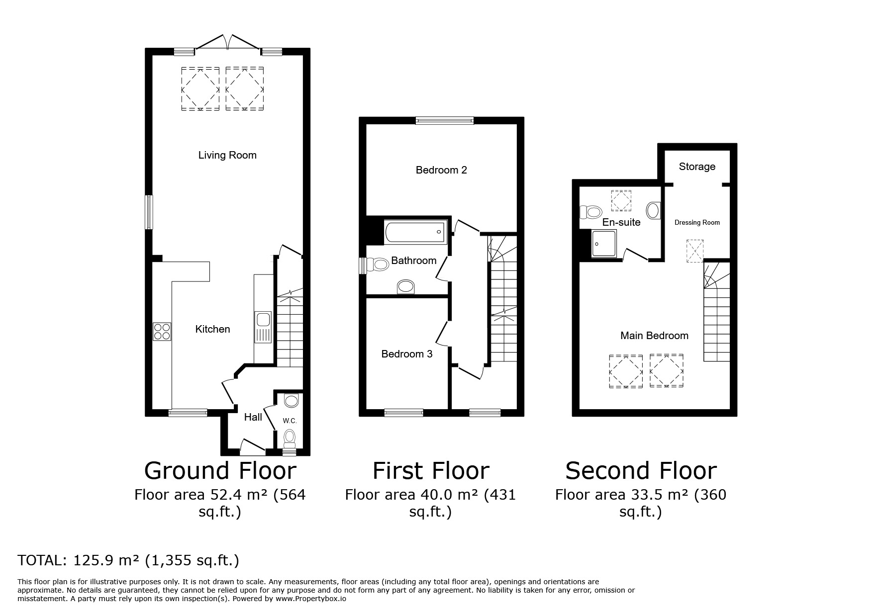 Floorplan of 3 bedroom Semi Detached House for sale, Grassendale, St. Helens, Merseyside, WA9