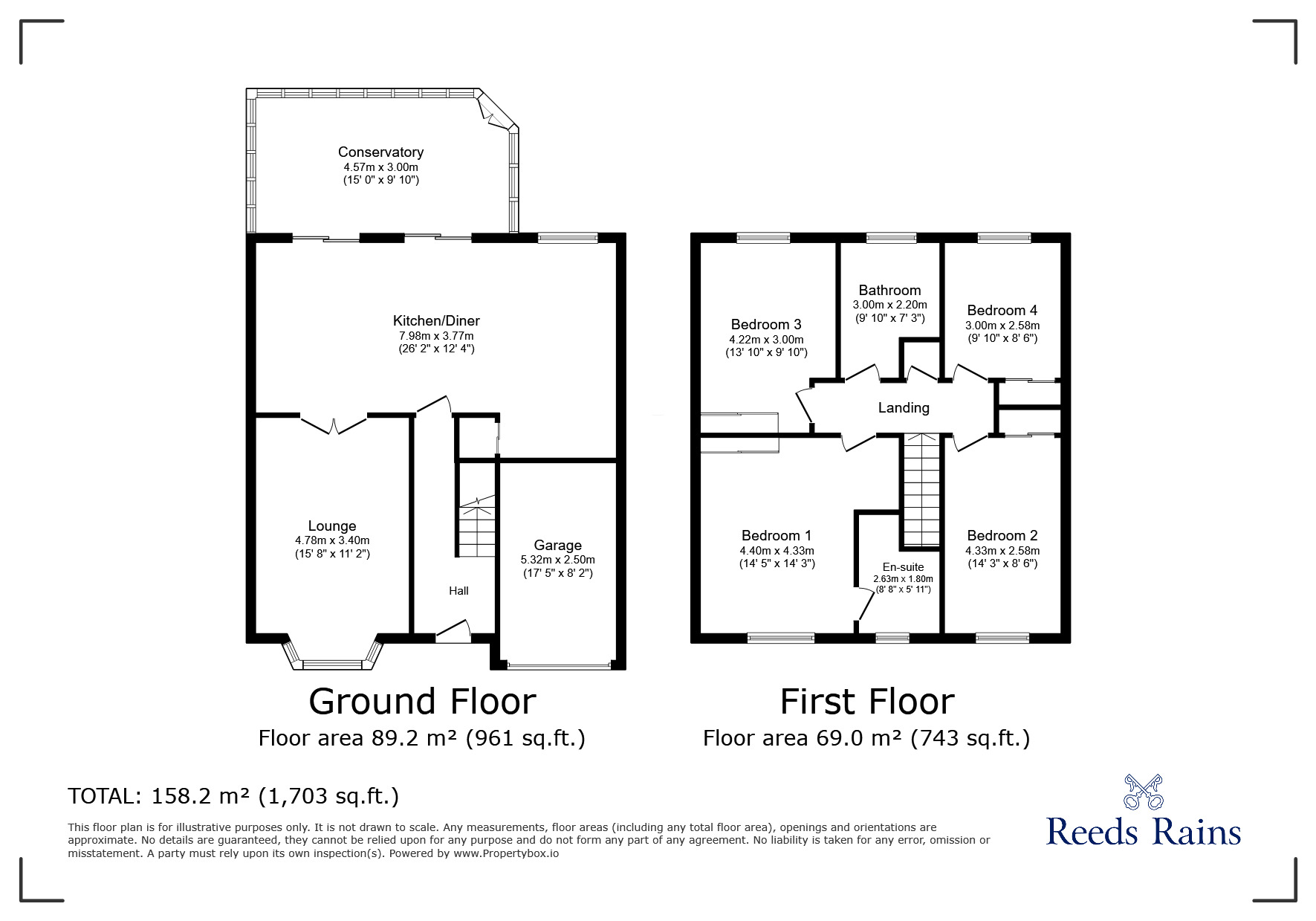 Floorplan of 4 bedroom Detached House for sale, Breydon Gardens, St. Helens, Merseyside, WA9