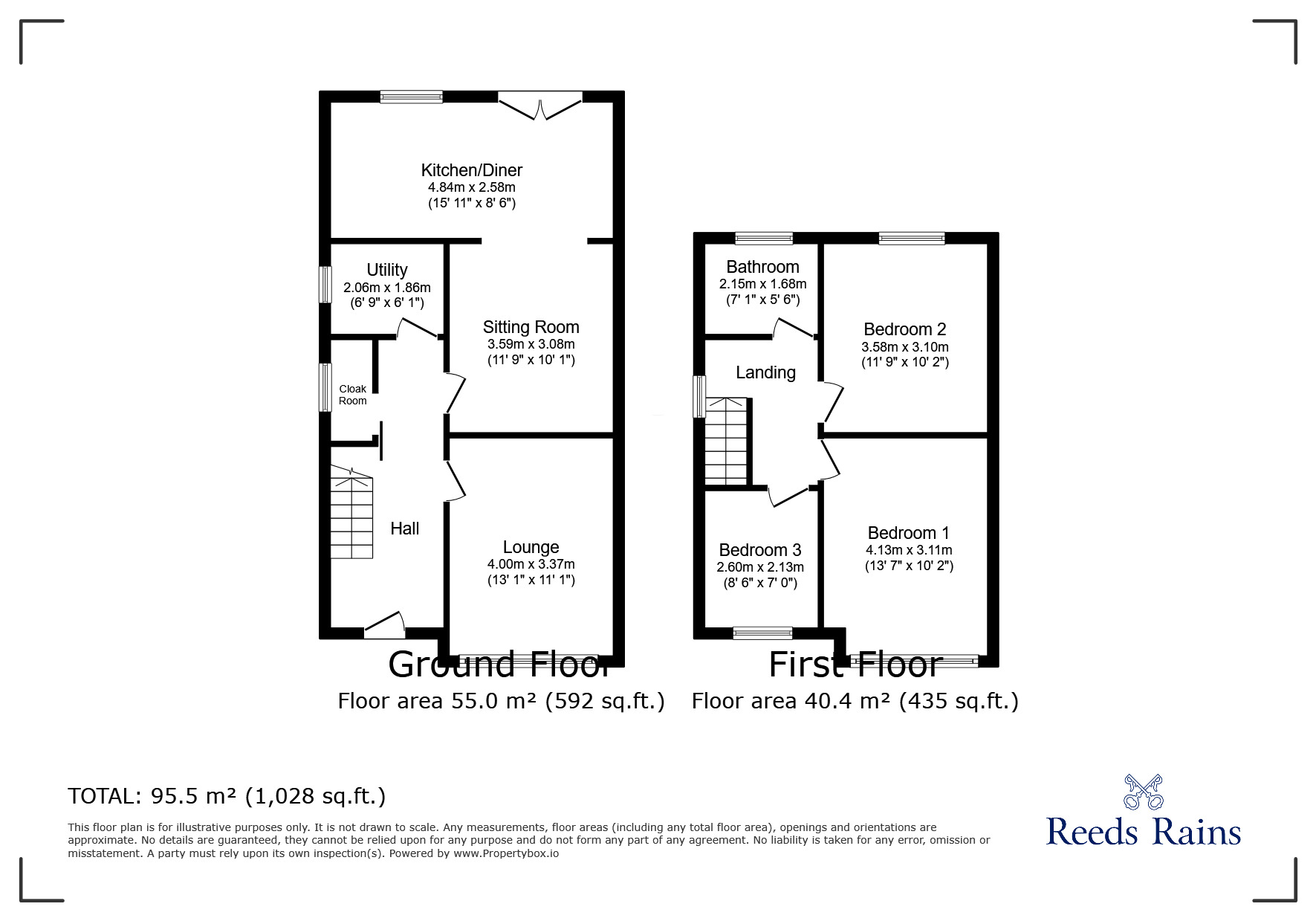 Floorplan of 3 bedroom Semi Detached House to rent, Olga Road, St. Helens, Merseyside, WA9