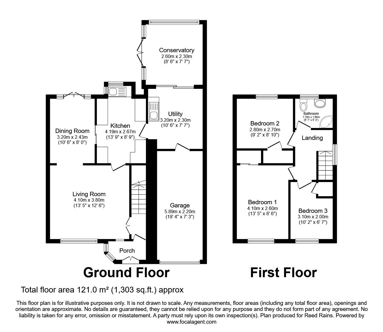 Floorplan of 3 bedroom Semi Detached House for sale, Four Acre Lane, Clock Face, Merseyside, WA9