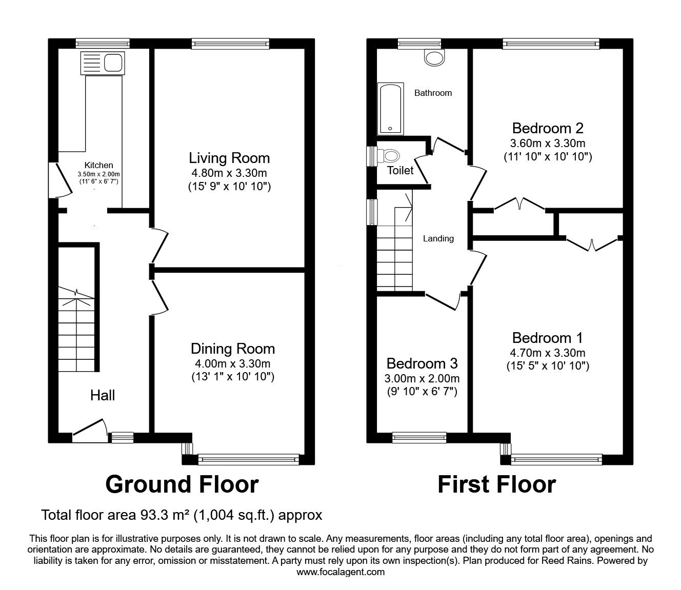 Floorplan of 3 bedroom Semi Detached House for sale, Hodder Close, St. Helens, Merseyside, WA11