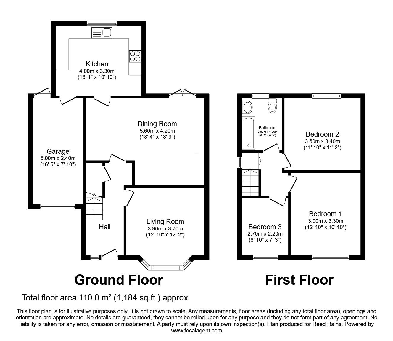 Floorplan of 3 bedroom Semi Detached House for sale, Bishop Road, St. Helens, Merseyside, WA10