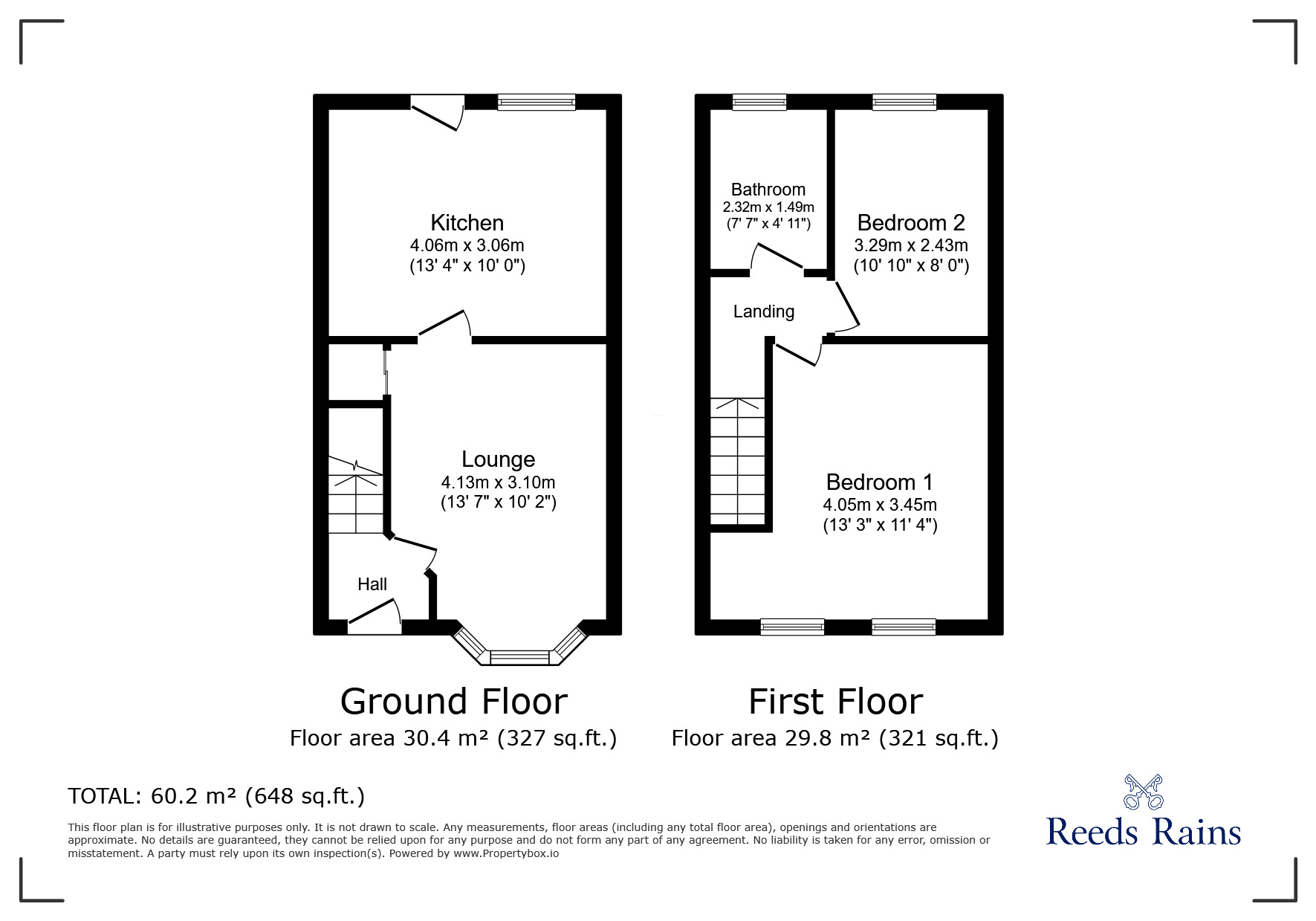 Floorplan of 2 bedroom Mid Terrace House for sale, Hammond Street, St. Helens, Merseyside, WA9