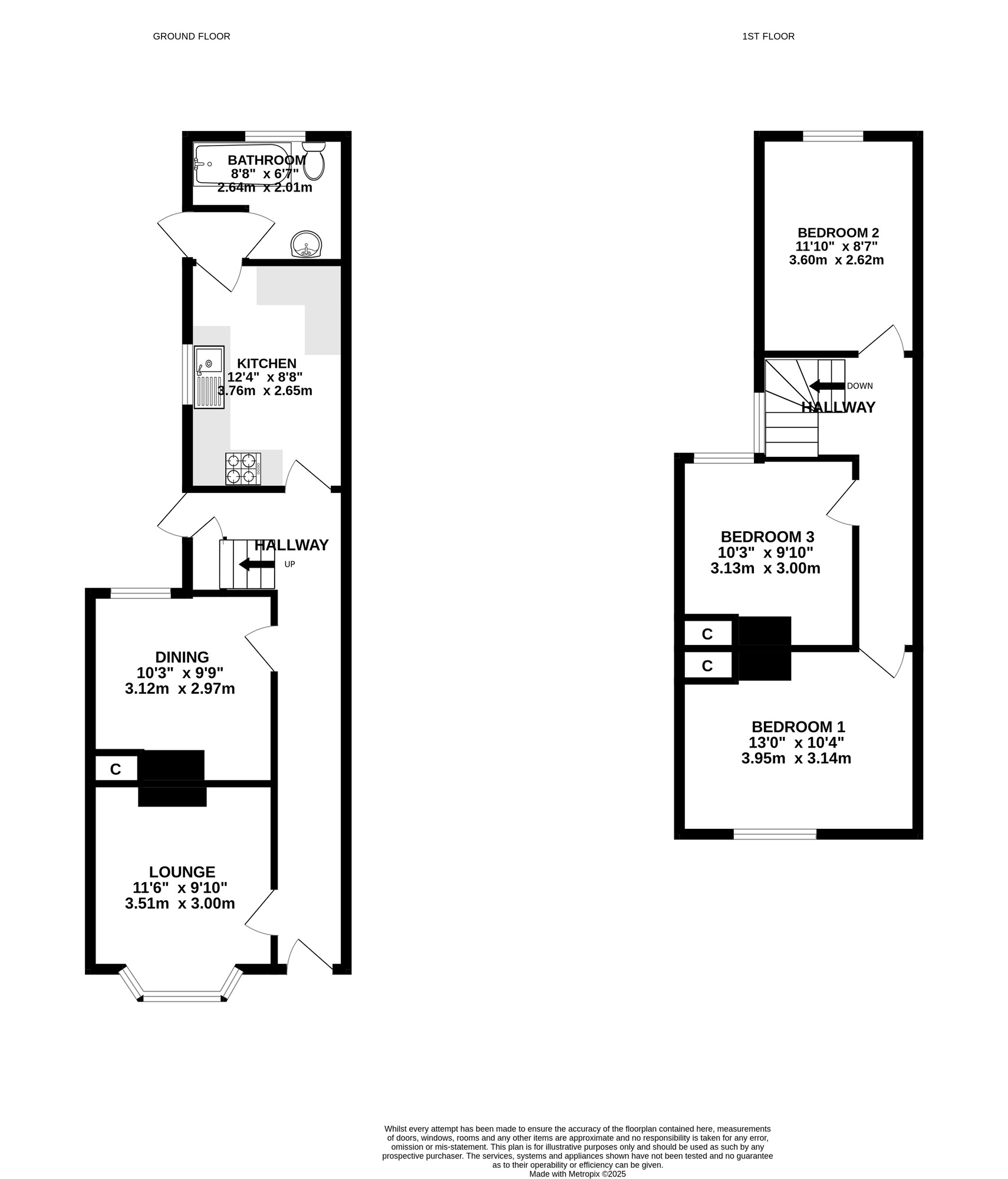 Floorplan of 3 bedroom Mid Terrace House for sale, Edmund Road, Southsea, Hampshire, PO4