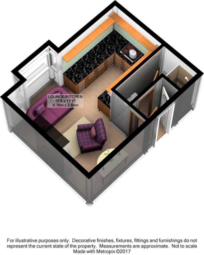 Floorplan of 1 bedroom Semi Detached Flat for sale, Villiers Road, Southsea, Hampshire, PO5