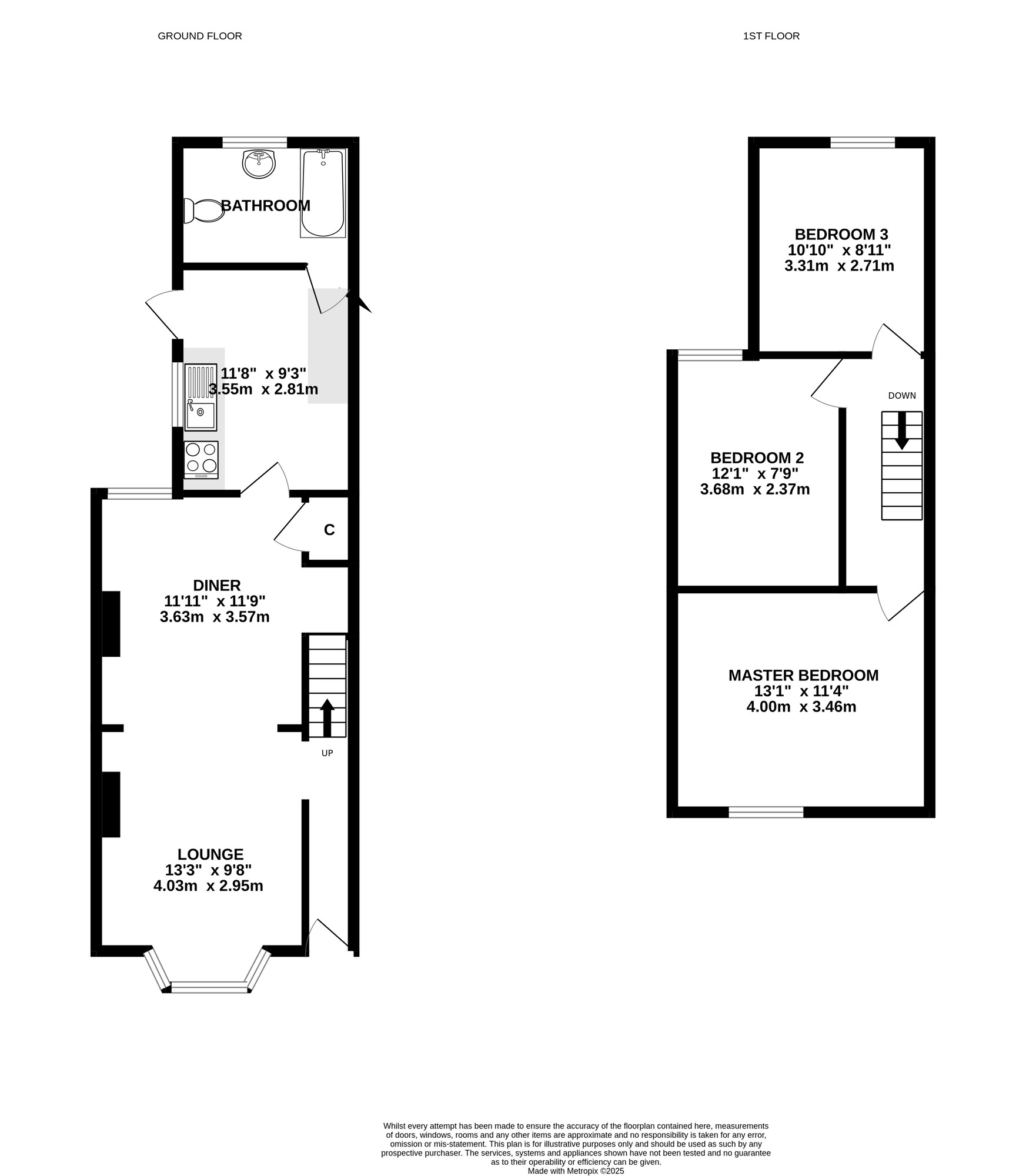 Floorplan of 3 bedroom Mid Terrace House for sale, Mafeking Road, Southsea, Hampshire, PO4