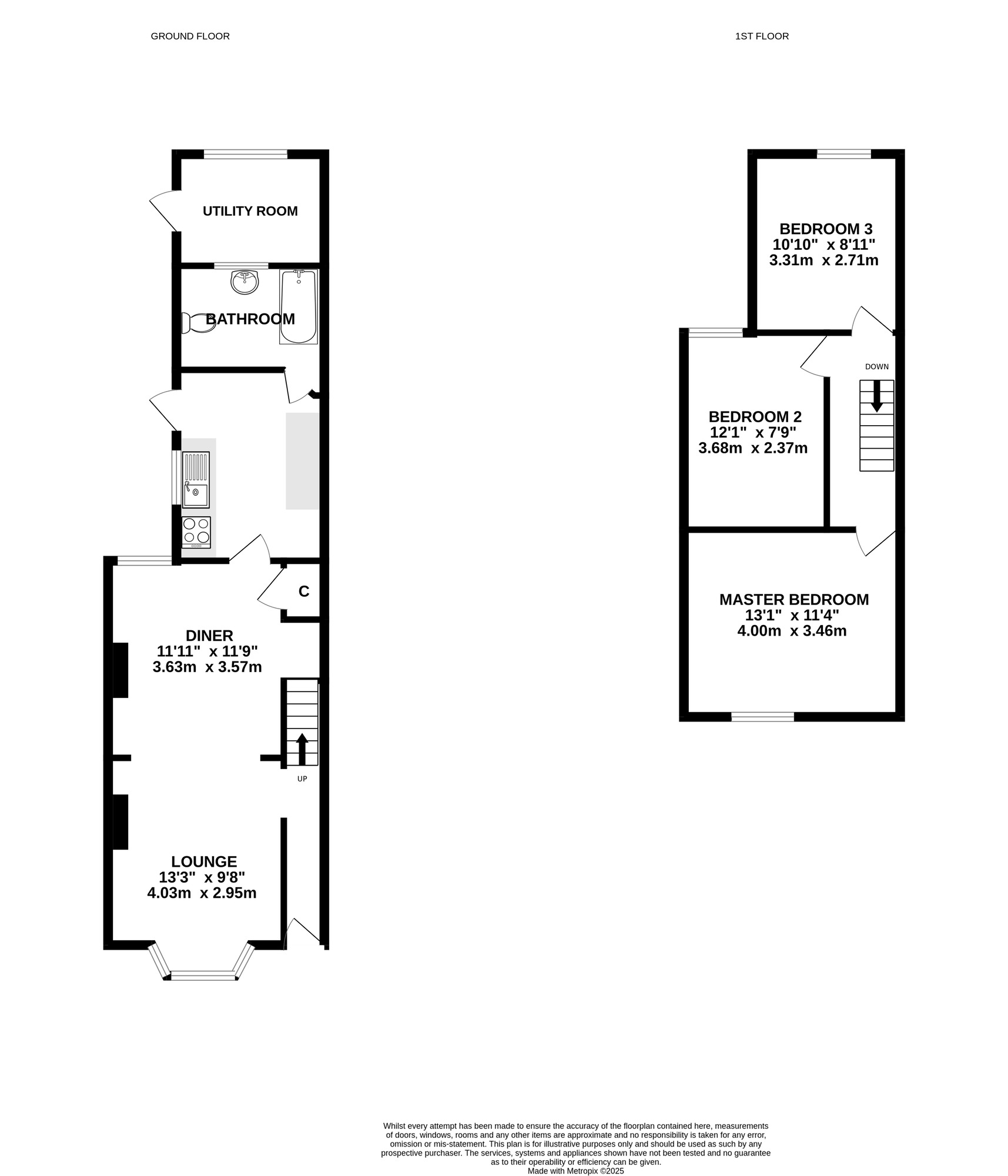 Floorplan of 3 bedroom Mid Terrace House for sale, Mafeking Road, Southsea, Hampshire, PO4