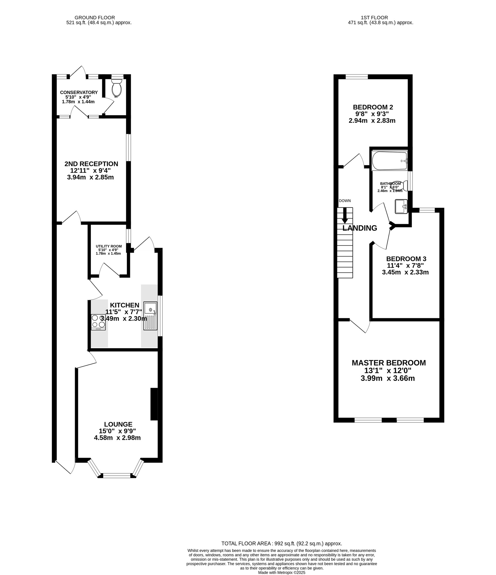 Floorplan of 3 bedroom Mid Terrace House for sale, Wykeham Road, Portsmouth, Hampshire, PO2